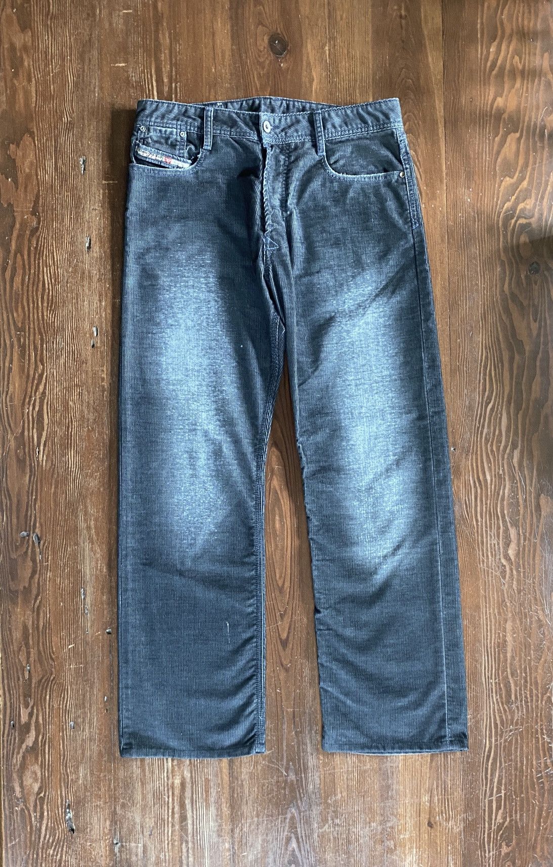 Diesel Vintage Diesel Charcoal Button Fly Fade Corduroy Pants 32x29 Size US 32 / EU 48 - 1 Thumbnail