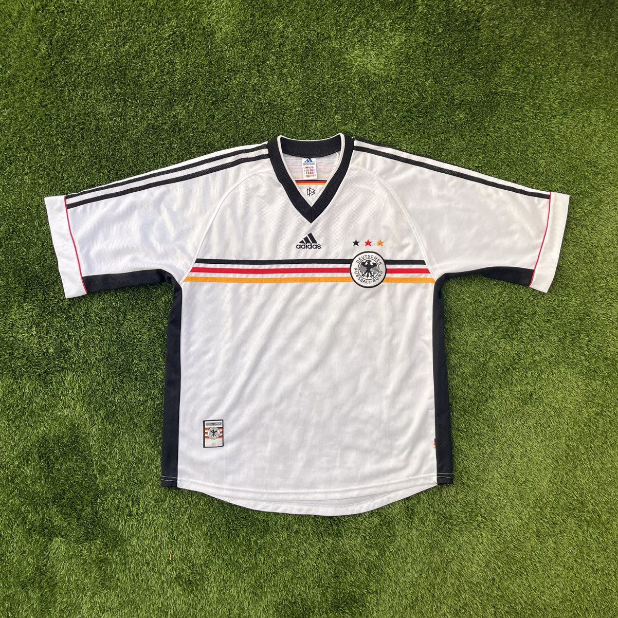 Adidas Germany 1998 World Cup Home Football Jersey Vintage Adidas Size US XL / EU 56 / 4 - 1 Thumbnail
