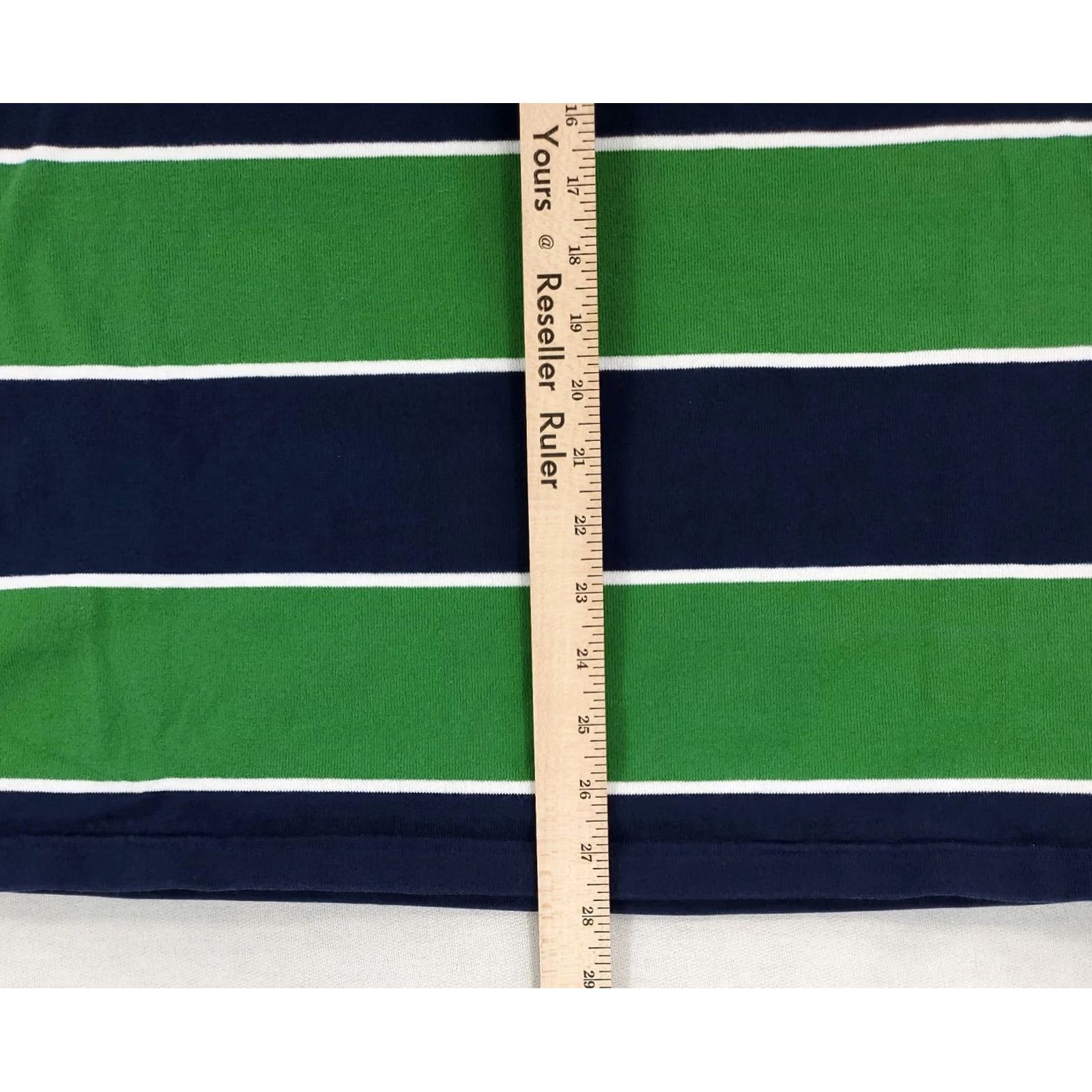 Brooks Brothers Brook Brothers 346 Polo Rugby Shirt Multicolor Striped Mens L Blue Green White Polo Shirt Mens L Size US L / EU 52-54 / 3 - 6 Thumbnail