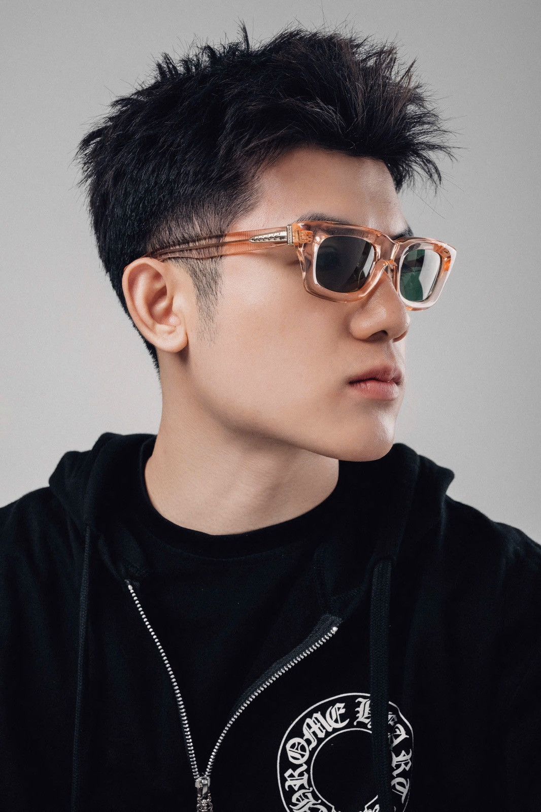 Chrome Hearts CHROME HEARTS STEEZIN PINK CRYSTAL SUNGLASSES Size ONE SIZE - 10 Thumbnail