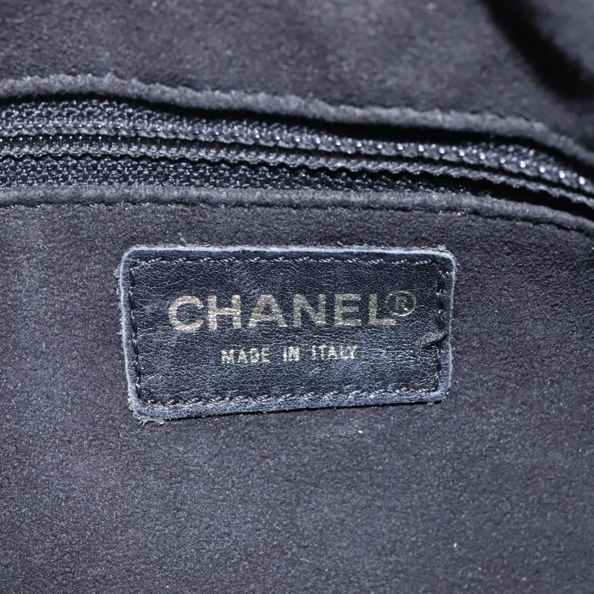 Chanel CHANEL Choco Bar Line Shoulder Bag Canvas Black CC Size ONE SIZE - 15 Thumbnail