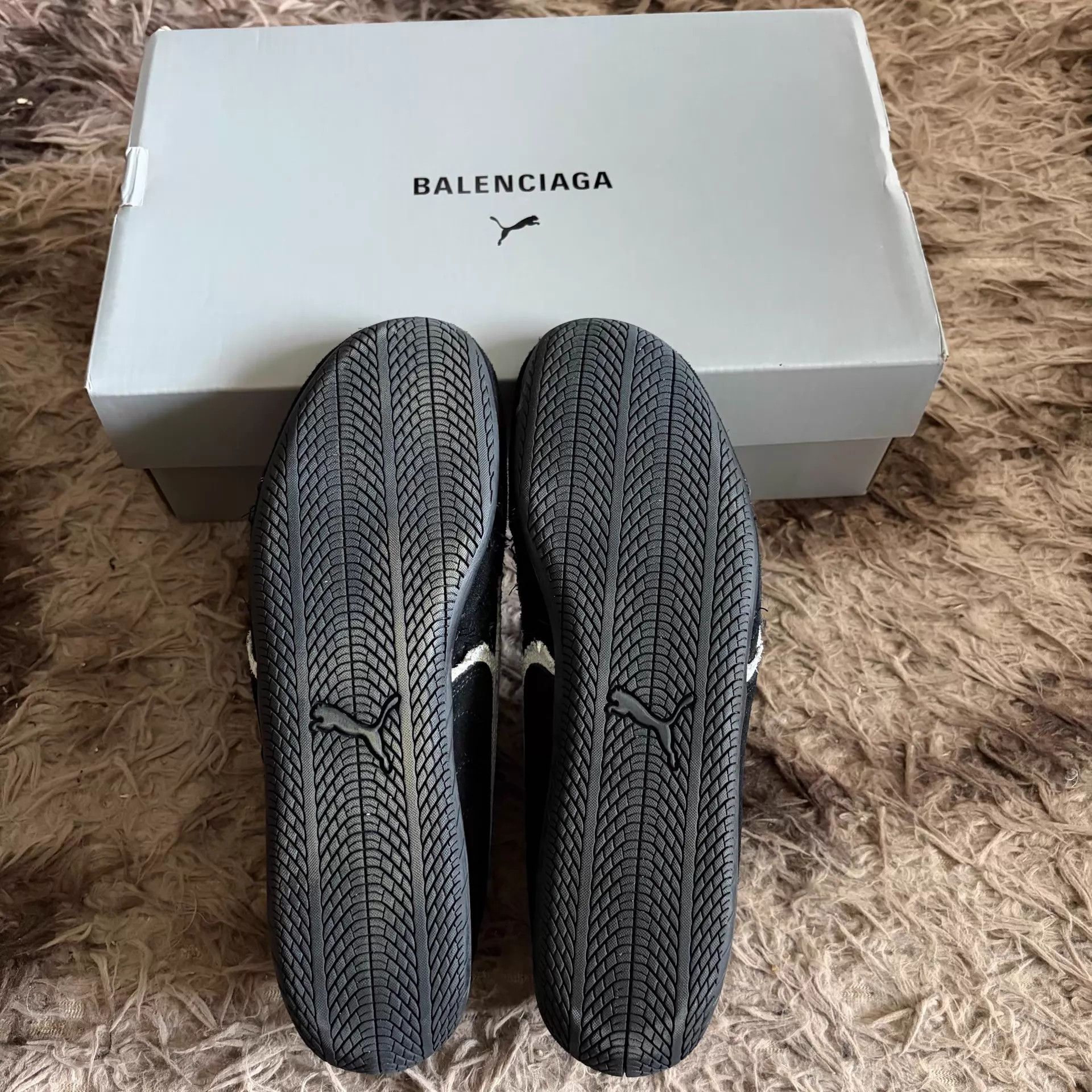 Puma PUMA x Balenciaga Speedcat Black Distressed 42 New Size US 9 / EU 42 - 3 Thumbnail