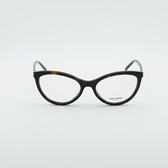 Saint Laurent Paris Saint Laurent SL833 002 Eyeglasses Dark Havana 55mm Square Size ONE SIZE - 2 Thumbnail