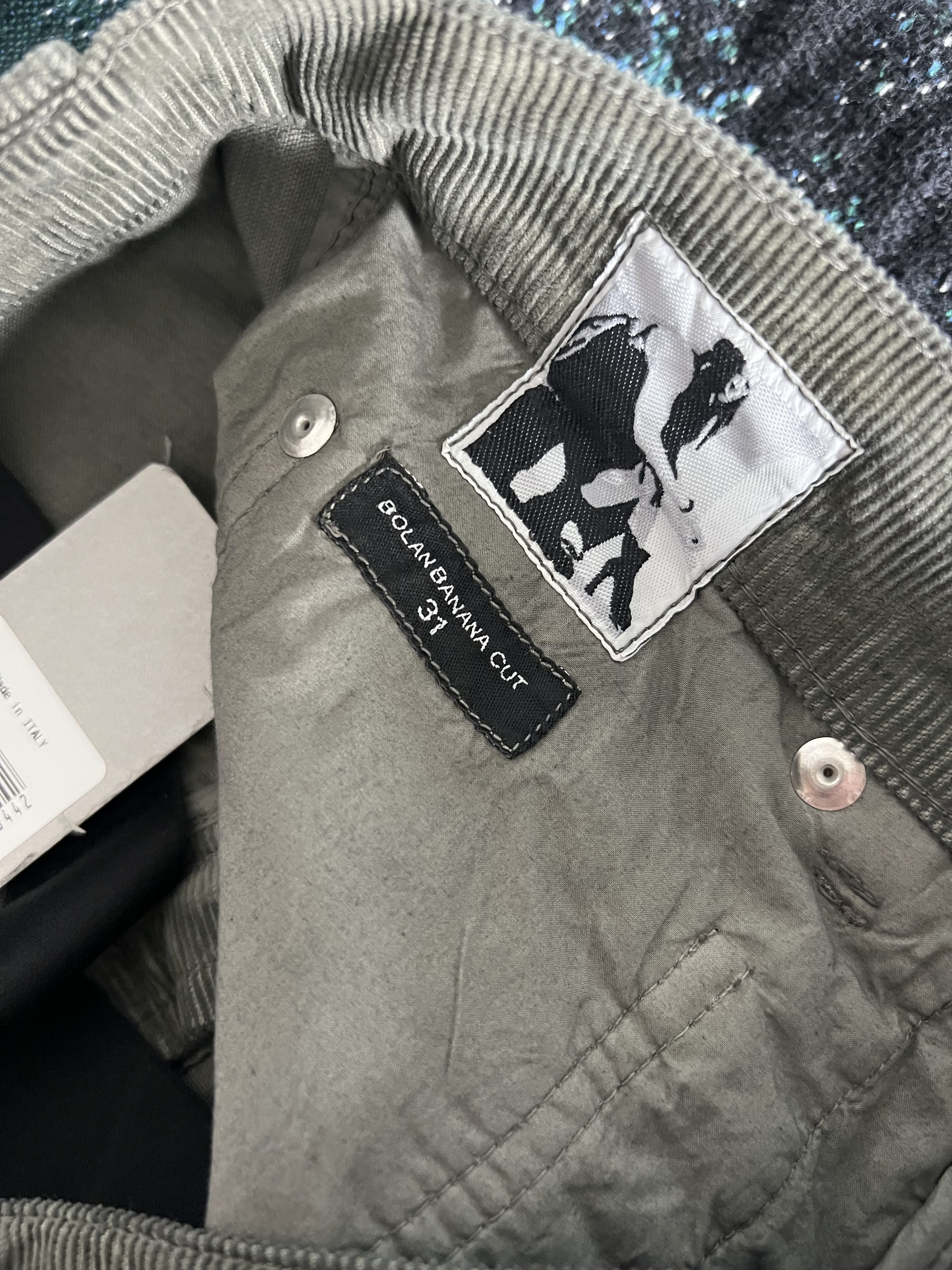 Rick Owens Drkshdw Rick Owens DRKSHDW Corduroy Bolana Banana Pants Size US 31 - 10 Thumbnail