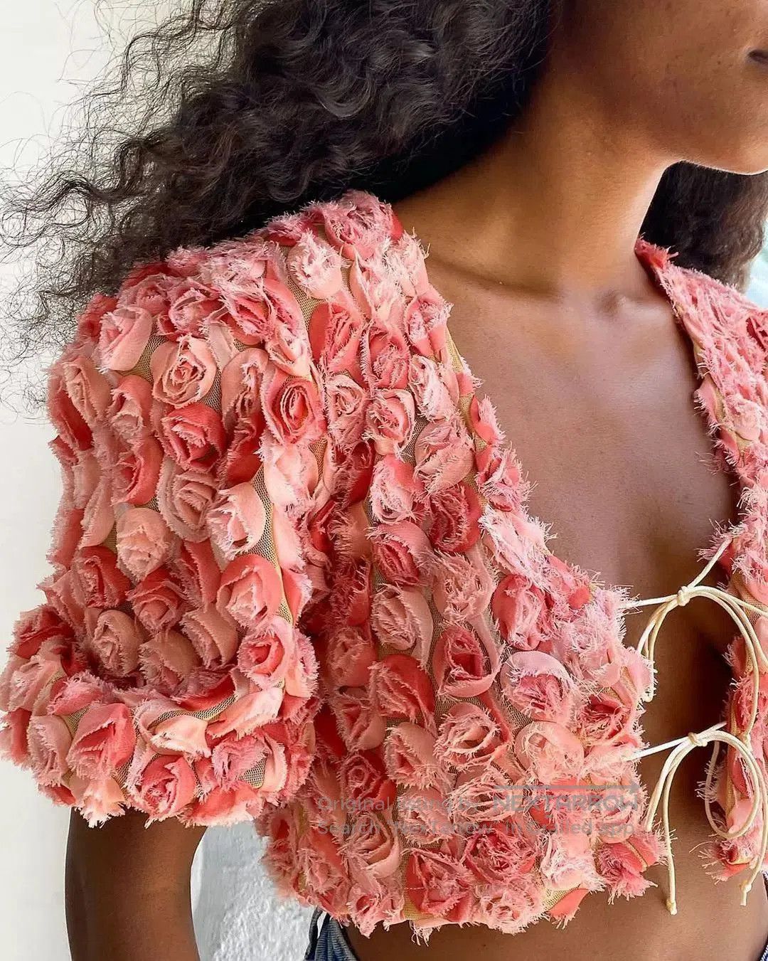 Born BORN Supply Handmade Rose Puff Sleeve Shirt. Size M / US 6-8 / IT 42-44 - 1 Thumbnail