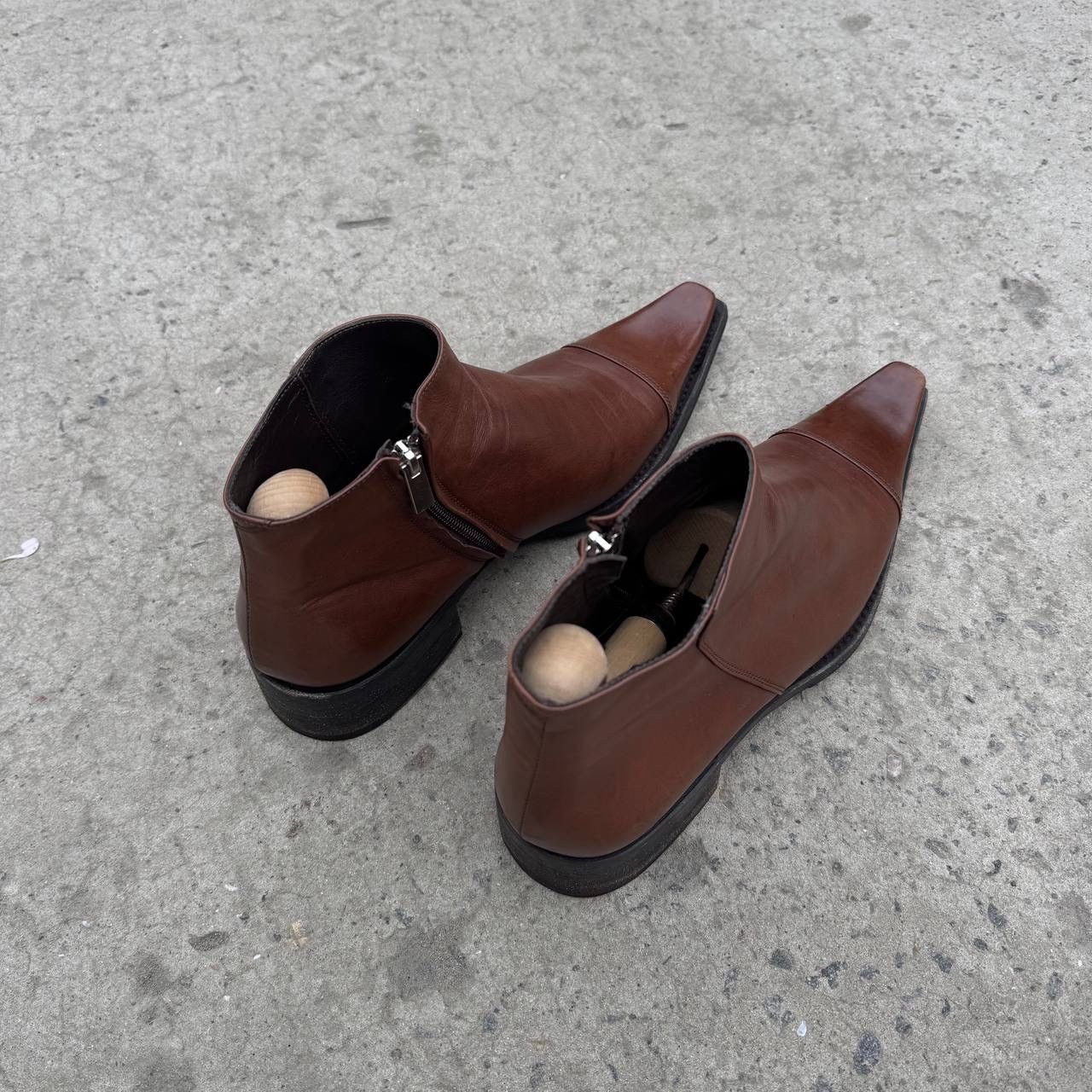 RoccoP Luxury Man’s Rocco P Leather Shoes Size 42 Old Money 00s USA Size US 8.5 / EU 41-42 - 4 Thumbnail