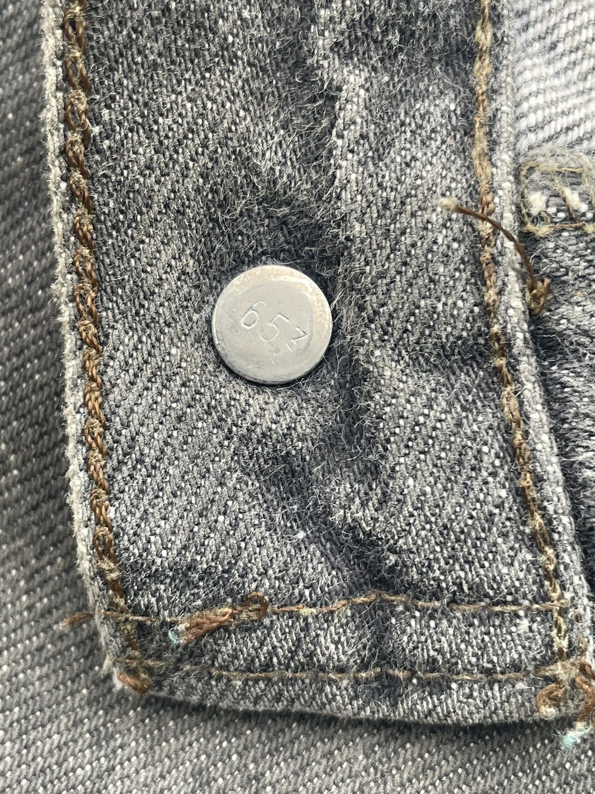Levi's × Vintage Vintage 1991 Levis 501 e Faded Denim Size US 35 - 20 Thumbnail