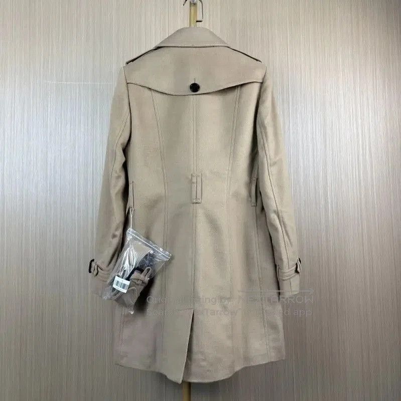 Burberry Burberry Light Pink Cotton Women's Trench Coat. Size M / US 6-8 / IT 42-44 - 2 Thumbnail