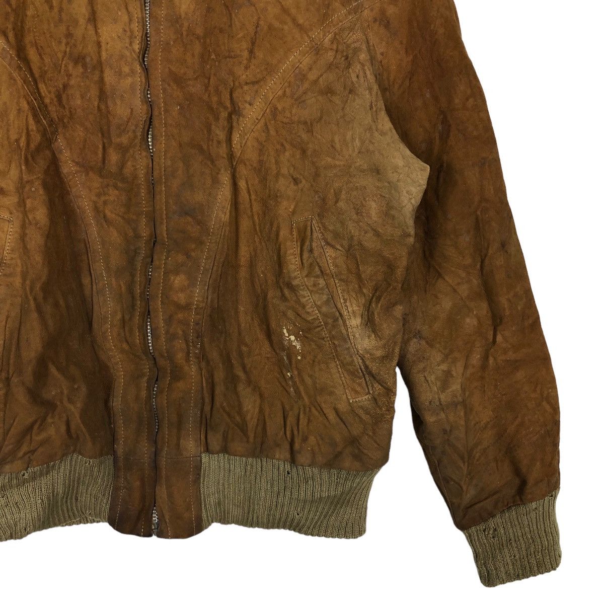 Genuine Leather 🔥90’s Vintage Genuine Leather Jacket Bomber Mc Gregor Japan Size US M / EU 48-50 / 2 - 4 Thumbnail