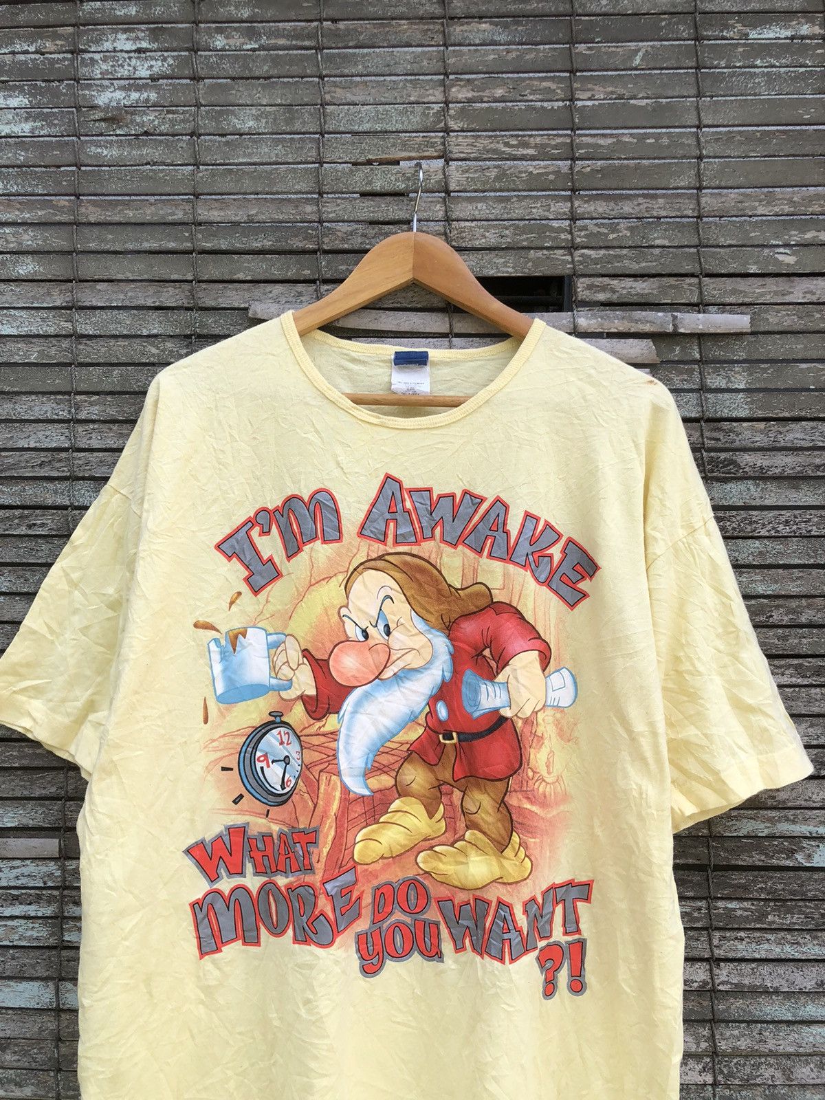 Vintage Vintage 90s Disney Snow White Grumpy Baggy Tshirt Size US XL / EU 56 / 4 - 4 Thumbnail
