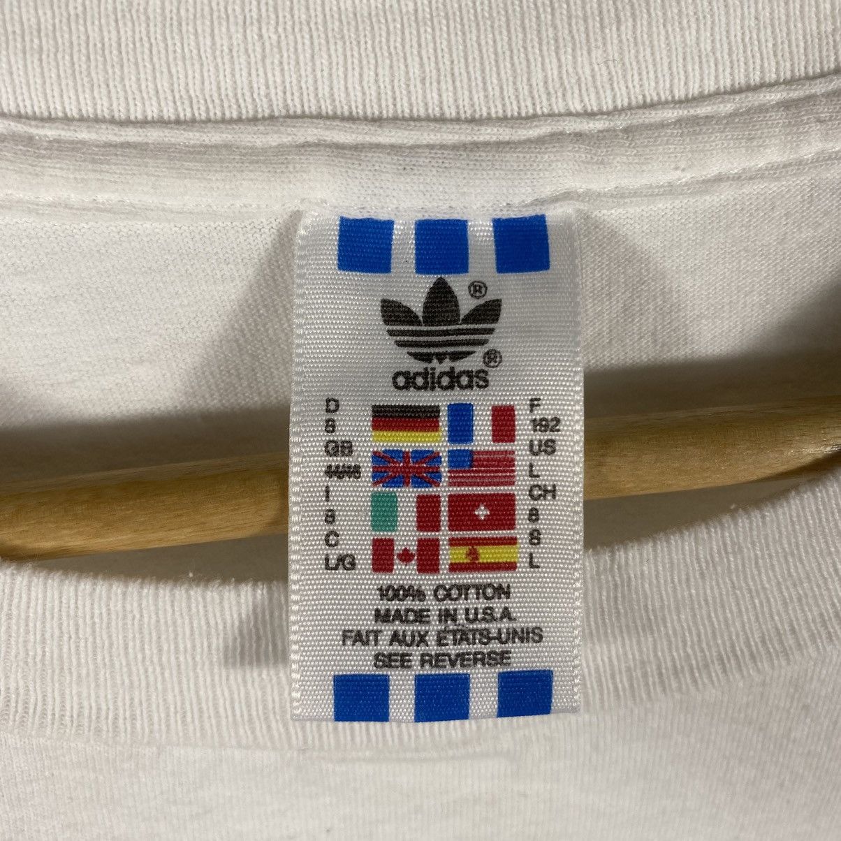 Adidas Vintage 90's ADIDAS World Cup Usa '94 Graphic Tee Shirt Size US L / EU 52-54 / 3 - 7 Thumbnail