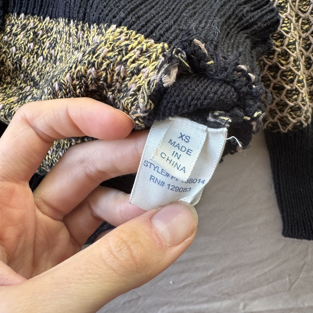Rebecca Minkoff Rebecca Minkoff Lattice Stitch Crew Sweater Size XS / US 0-2 / IT 36-38 - 5 Thumbnail