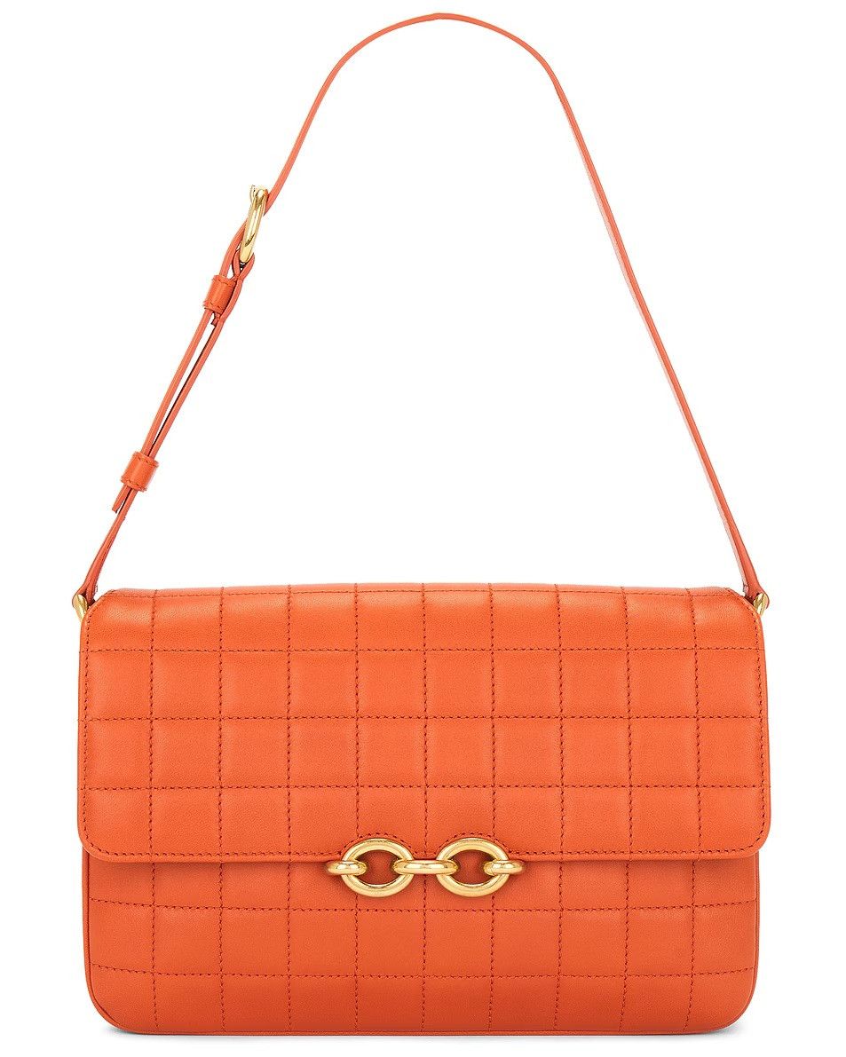 Saint Laurent Paris o1w1db10526 737354 Size: OS / Le Maillon Satchel Bag Orange Size ONE SIZE - 1 Thumbnail