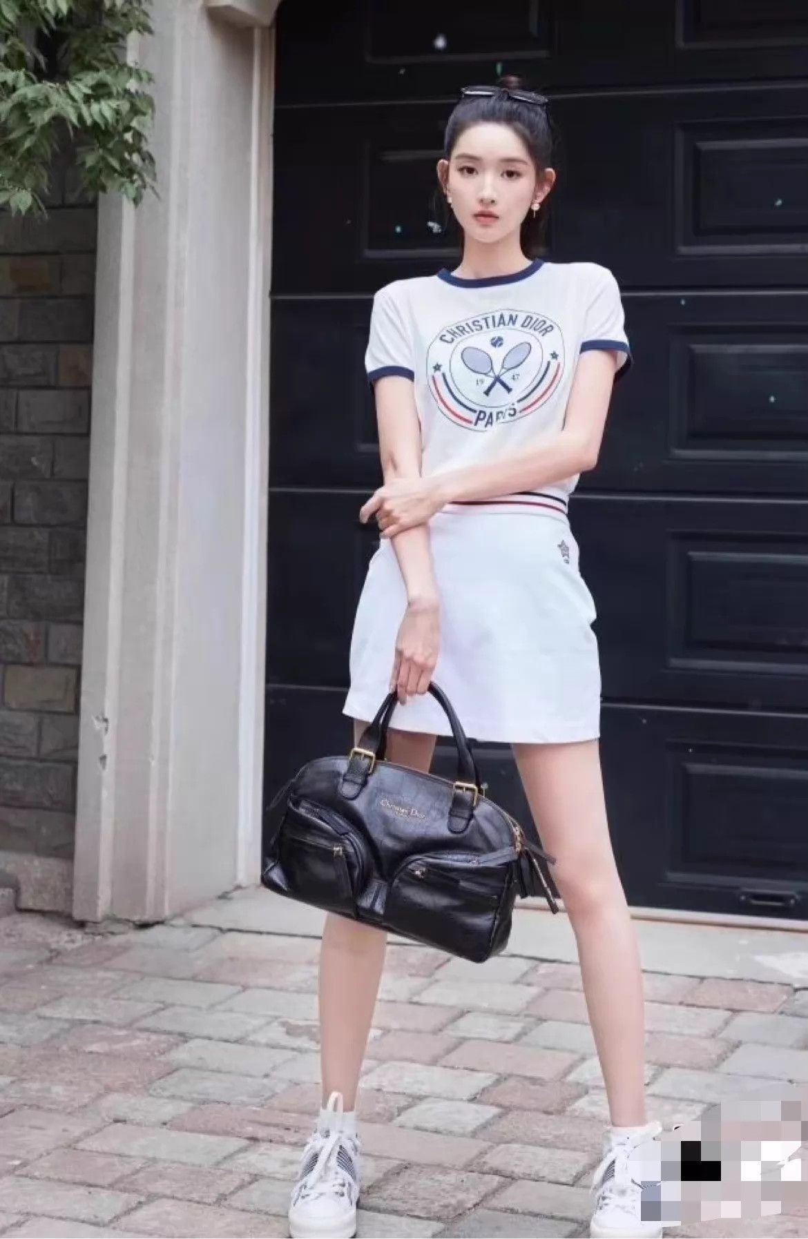 Dior DIOR Classic Linen Tennis Print Short Sleeve Size XS / US 0-2 / IT 36-38 - 7 Thumbnail