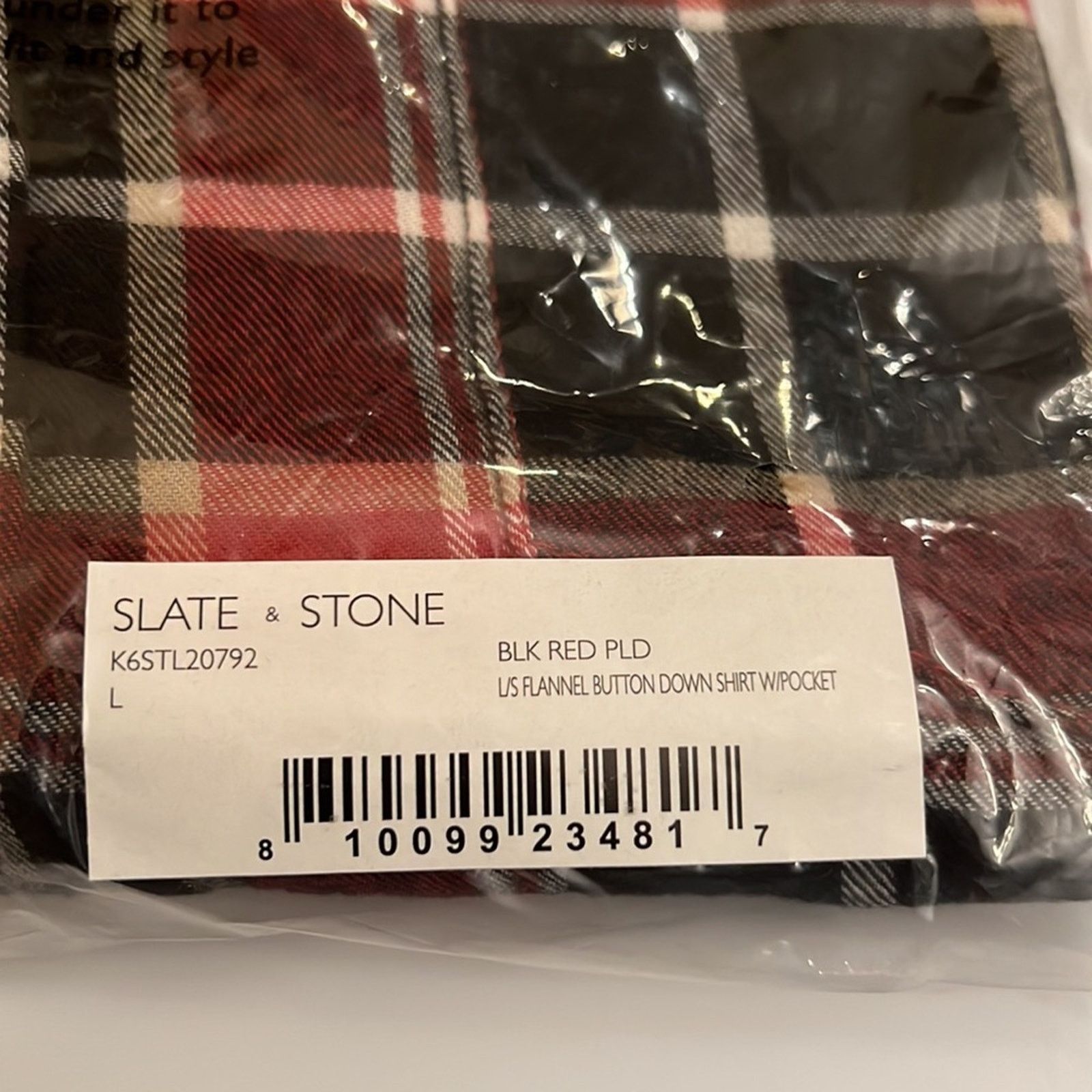 Slate & Stone Slate & Stone Flannel Long Sleeve Shirt Size L Size US L / EU 52-54 / 3 - 6 Thumbnail