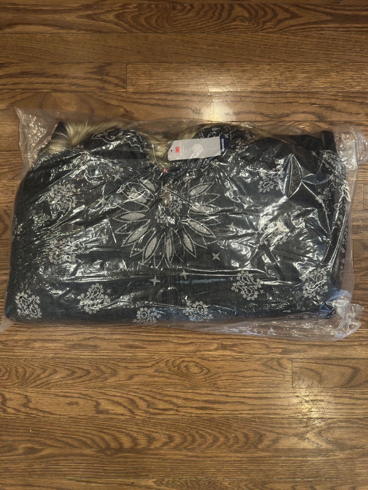 Supreme Bandana Jacquard Denim Hooded Work Jacket