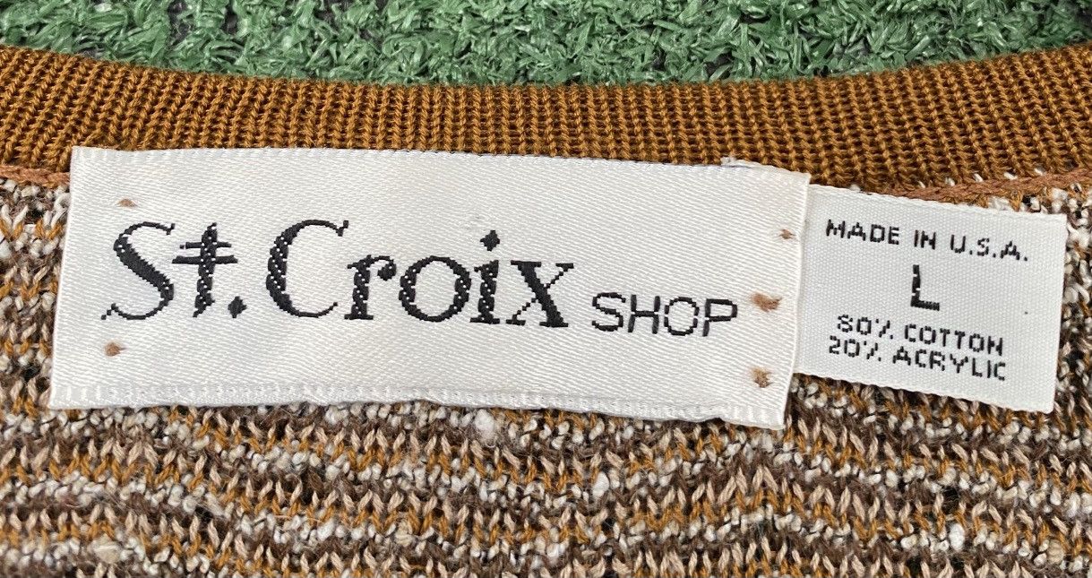 Other Vintage 90’s ST. Croix Brown Textured Patterned Sweater XL Size US XL / EU 56 / 4 - 4 Thumbnail
