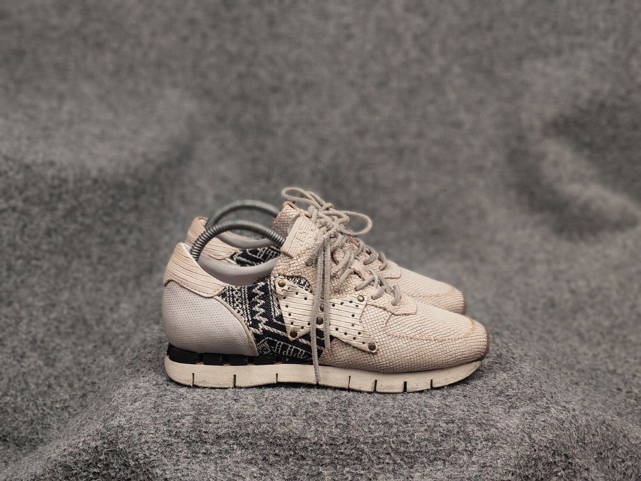 A.S.98 A.S.98 Design Sand leather Logo classic Sneakers Shoes Size US 8 / IT 38 - 2 Thumbnail
