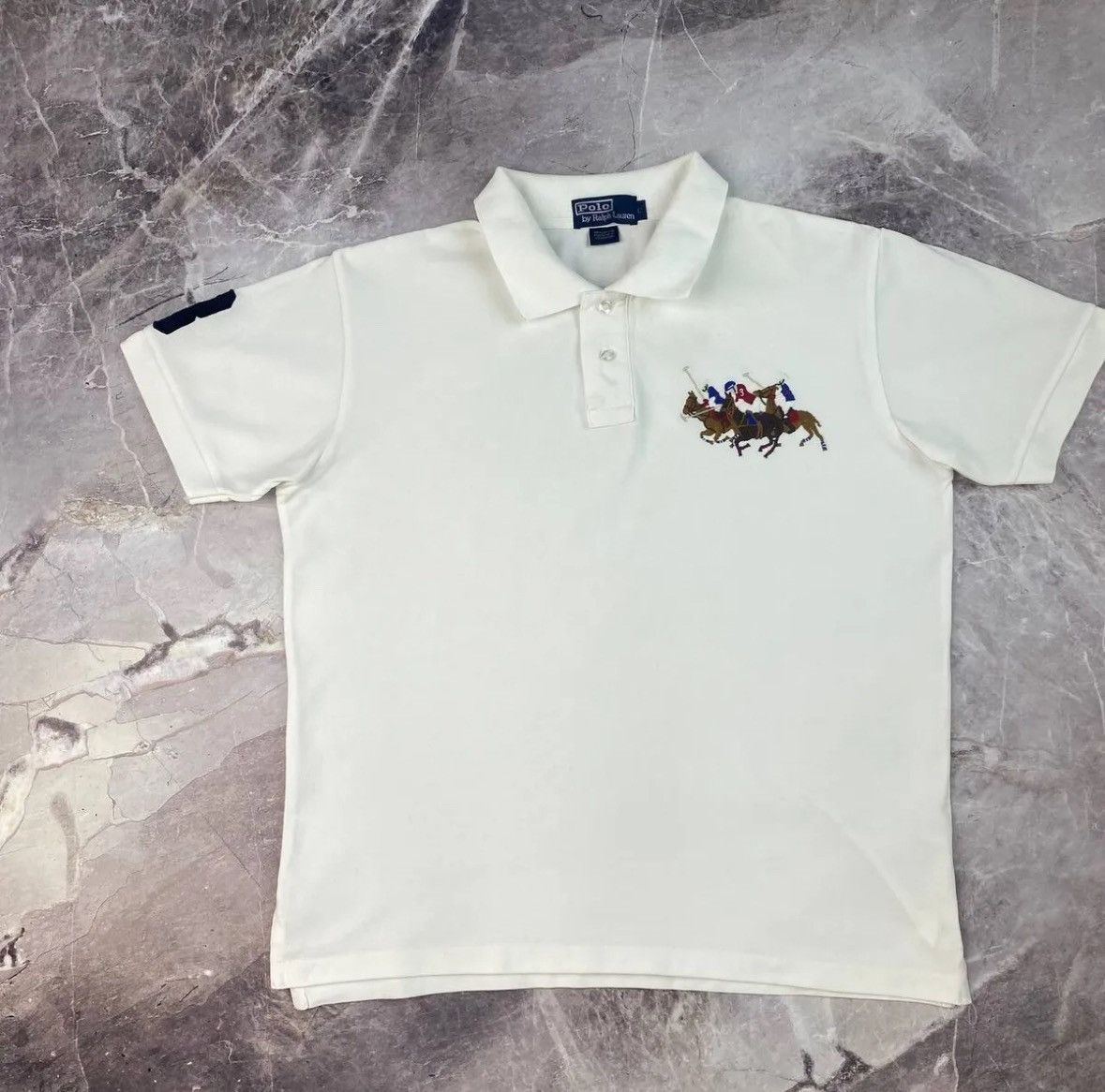 Designer × Polo Ralph Lauren POLO RALPH LAUREN Men's Classic Fit Triple Pony Embroidered Size US L / EU 52-54 / 3 - 6 Thumbnail