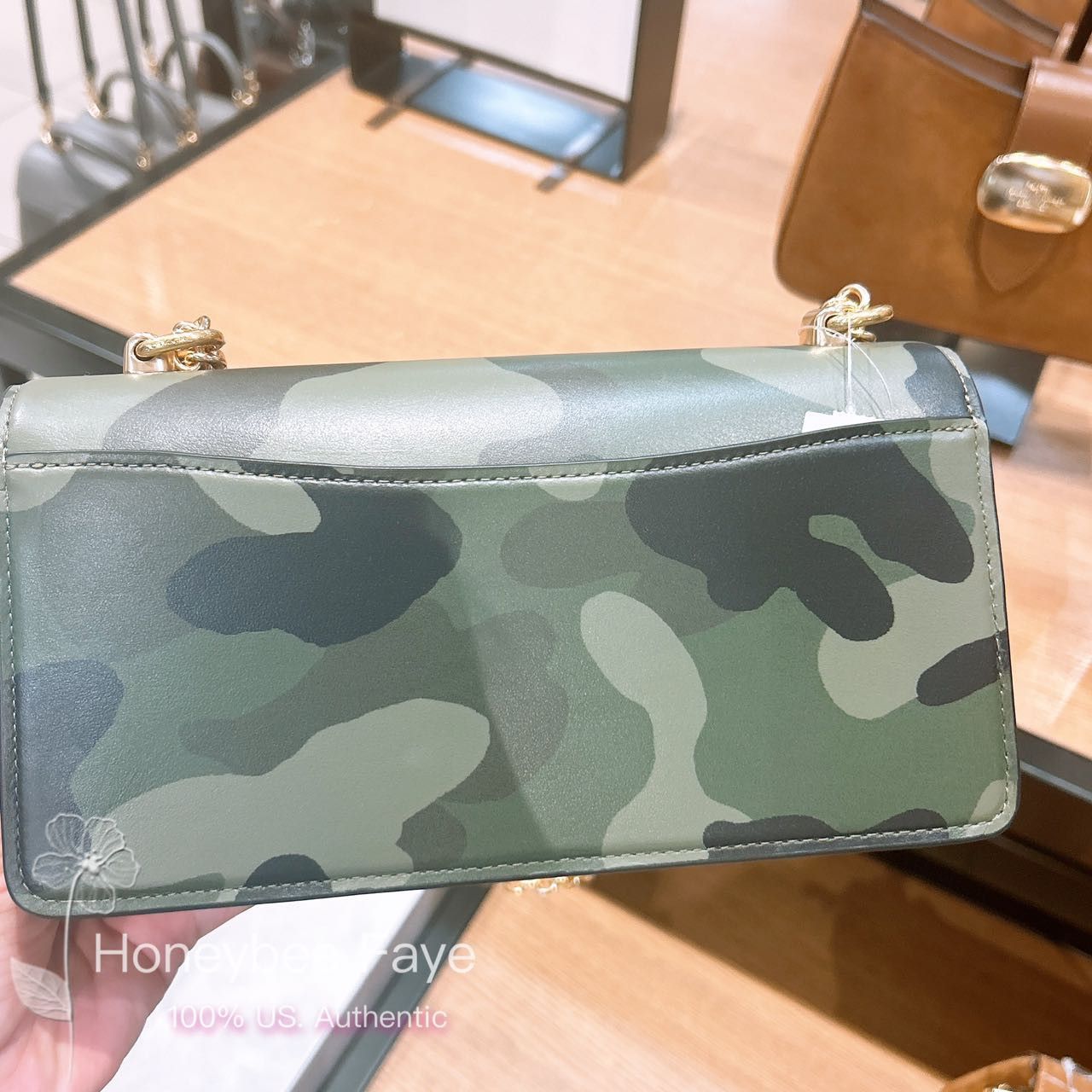 Coach NWT Coach Eliza Flap Crossbody Bag With Camo Print CV948 Size ONE SIZE - 4 Thumbnail
