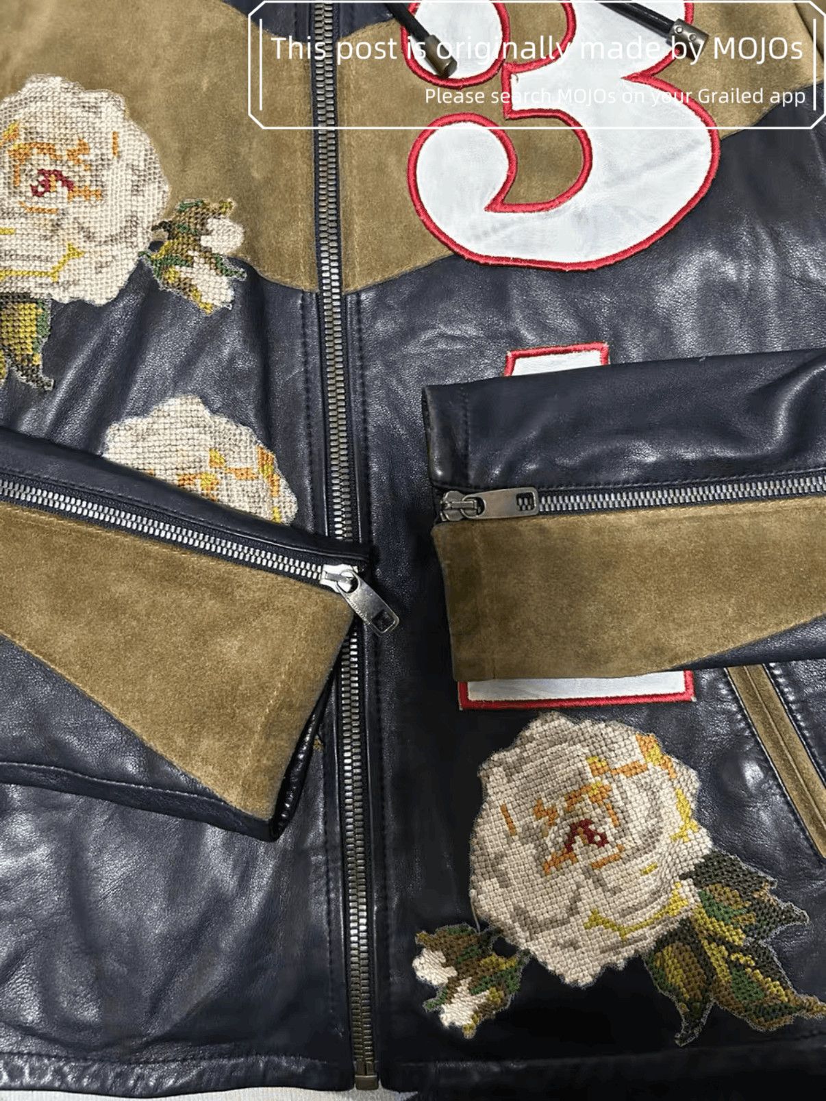 Dolce & Gabbana Sz 44 Dolce & Gbbana 31 Flowers Leather Jacket mojos1447 Size US S / EU 44-46 / 1 - 3 Thumbnail