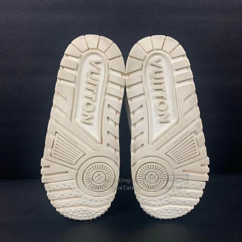 Louis Vuitton Louis Vuitton Trainer White Fat Ding Low Top Slippers Size US 6.5 / EU 39-40 - 7 Thumbnail