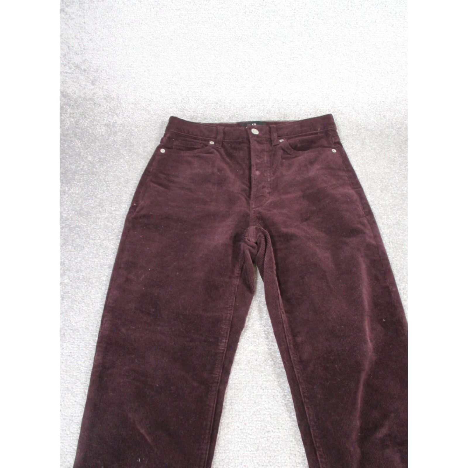 Banana Republic VINTAGE Banana Republic Pants Womens 26 Corduroy Slim Fit Button Fly Red Chino Skinny 90s Womens Size 26" / US 2 / IT 38 - 2 Thumbnail
