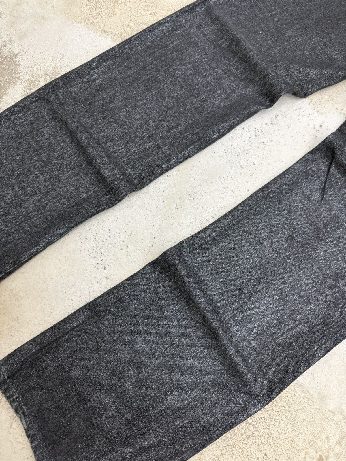 If Six Was Nine Buona Giornata Black Coated Shine Loose Straight Jeans Size US 30 / EU 46 - 14 Thumbnail