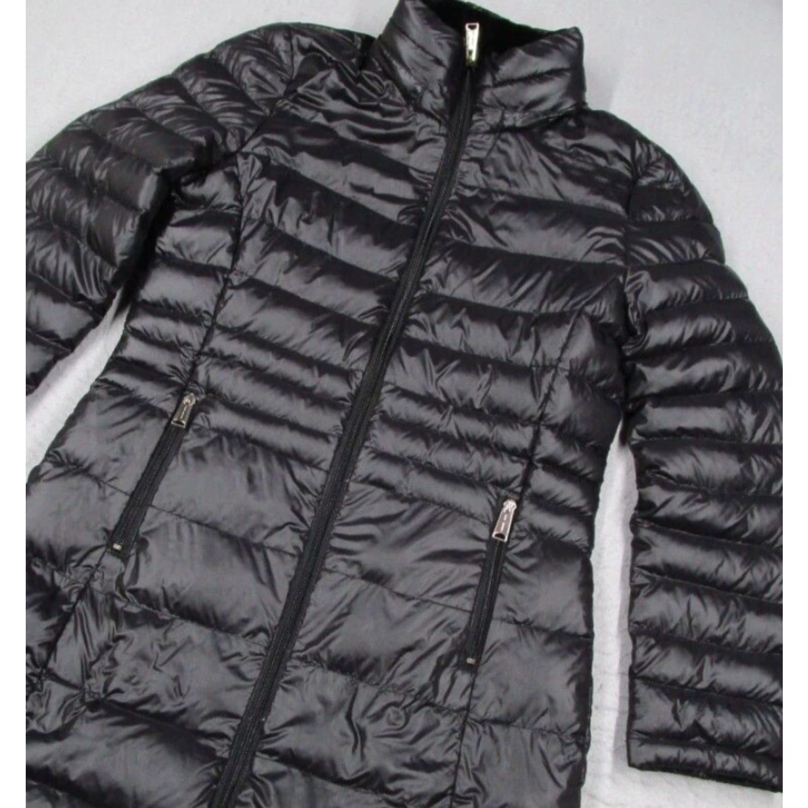 Andrew Marc Andrew Marc Jacket Womens Small Black Quilted Puffer Full Zip Packable Parka Size S / US 4 / IT 40 - 2 Thumbnail