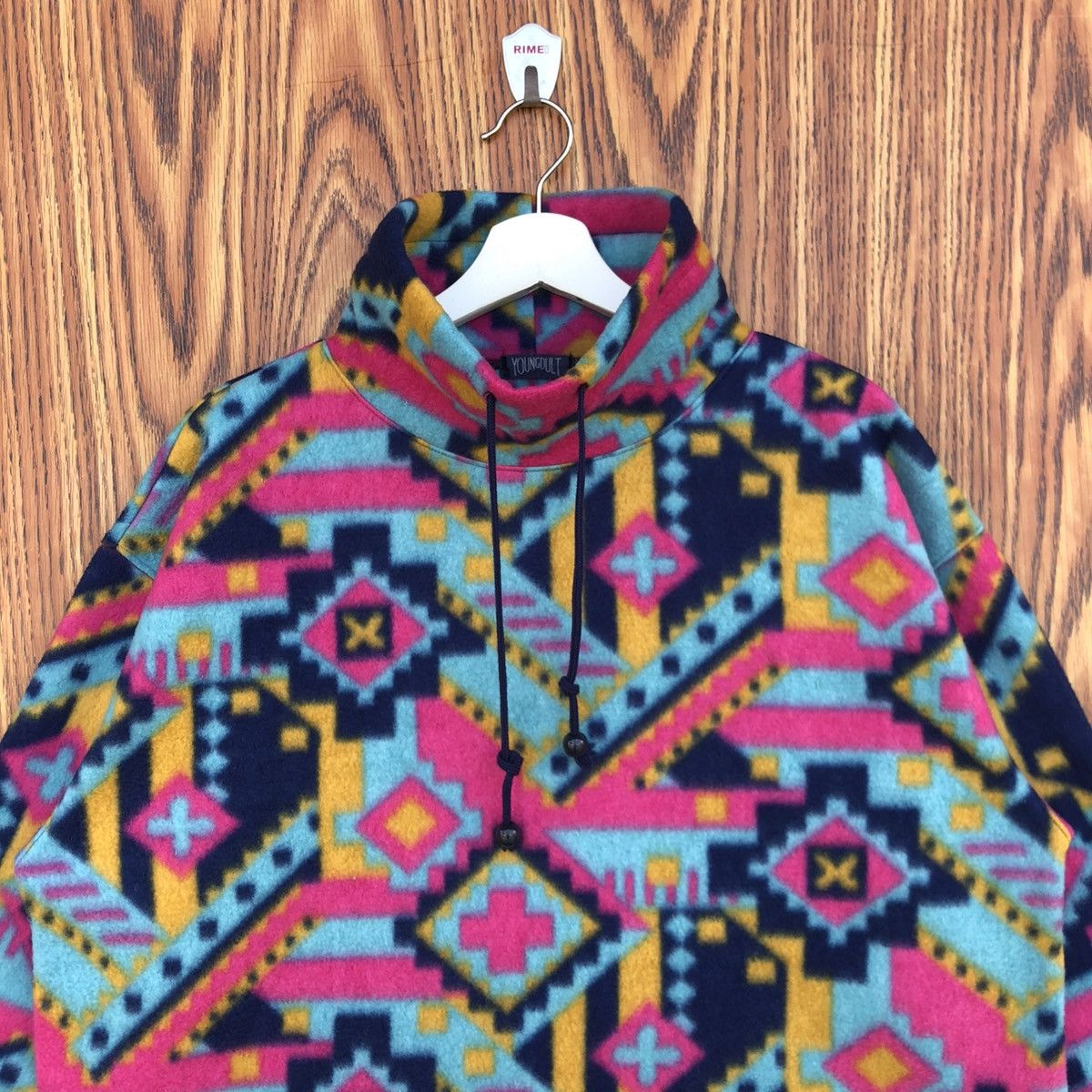 Vintage Vintage Youngdult Fleece Turtleneck Navajo Design Size US L / EU 52-54 / 3 - 3 Thumbnail