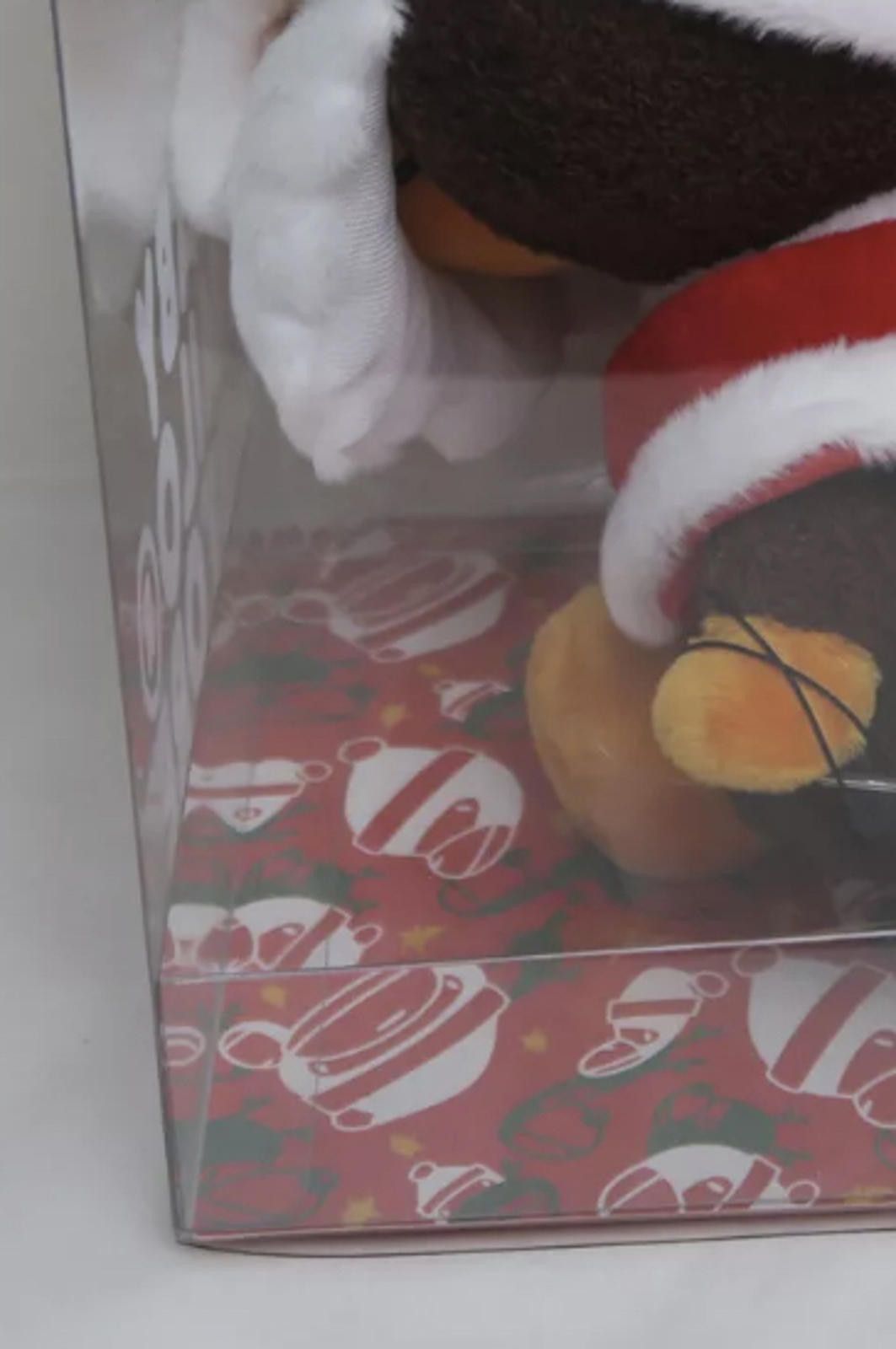 Bape Cute Monkey Plush Toy with Santa Hat and Cape - Holiday Them Size ONE SIZE - 12 Thumbnail