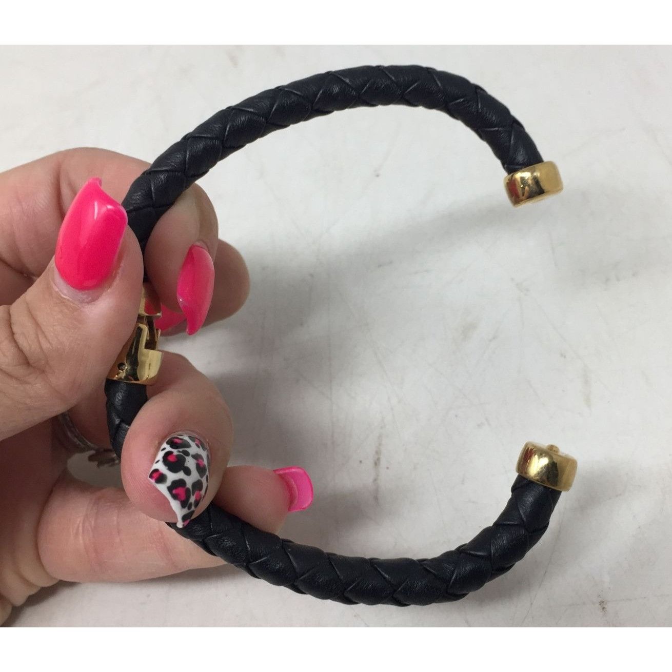 Other Women's Black Braided Bracelet with Gold Hardware Size ONE SIZE - 3 Thumbnail