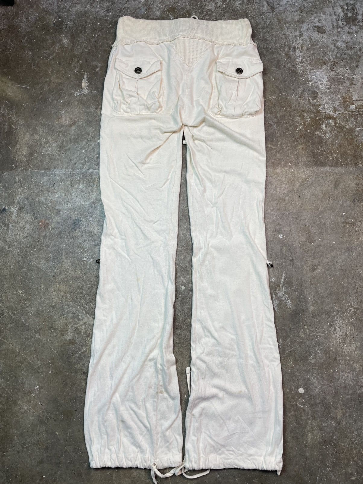GOA G.O.A Flare Distressed Archive Military SweatPants Size 26" / US 2 / IT 38 - 8 Thumbnail