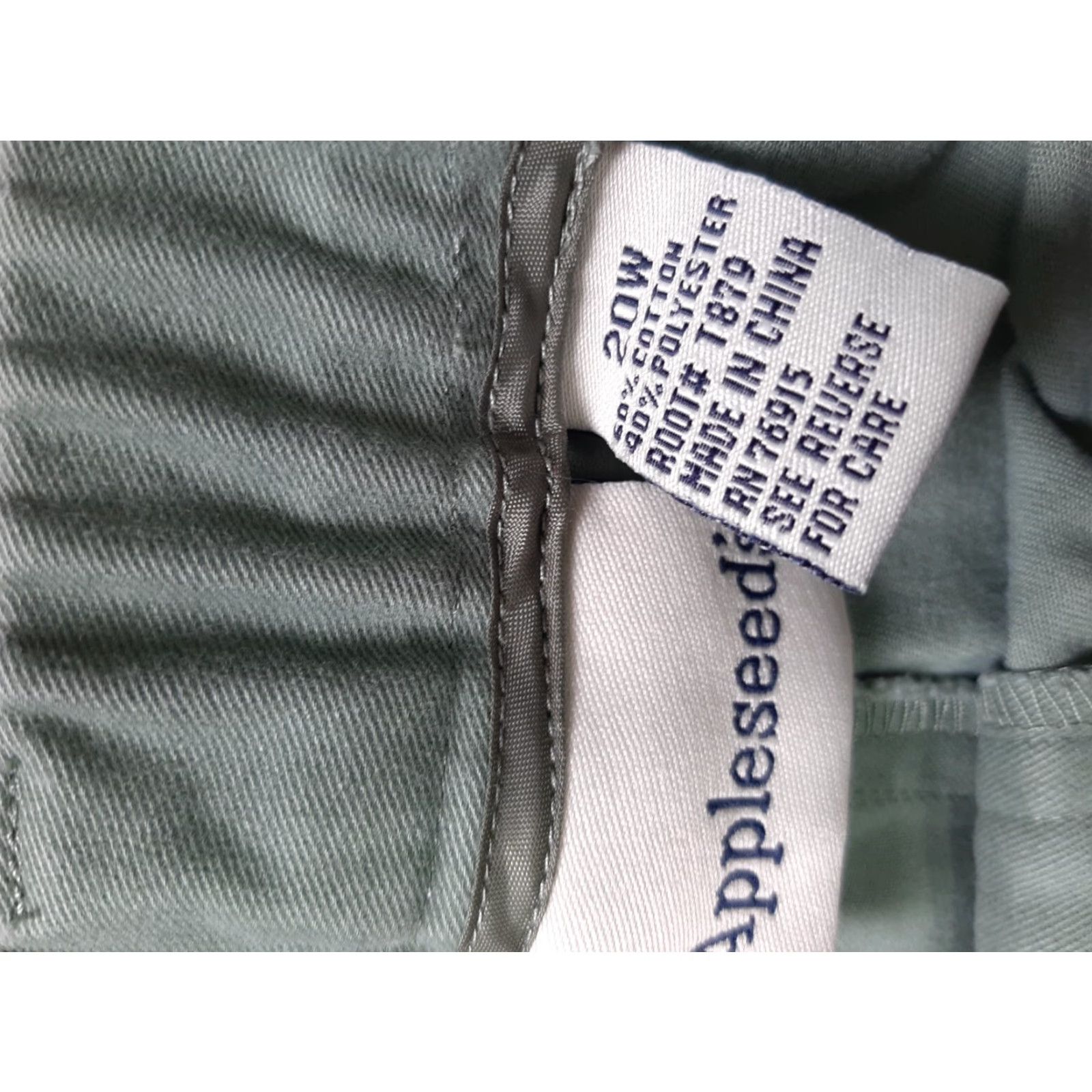 Vintage Appleseeds Pants Women's 20W Green Stretch Waist Ankle Pants Womens 20W Green Stretch Waist Size 42" / US 20 - 4 Thumbnail