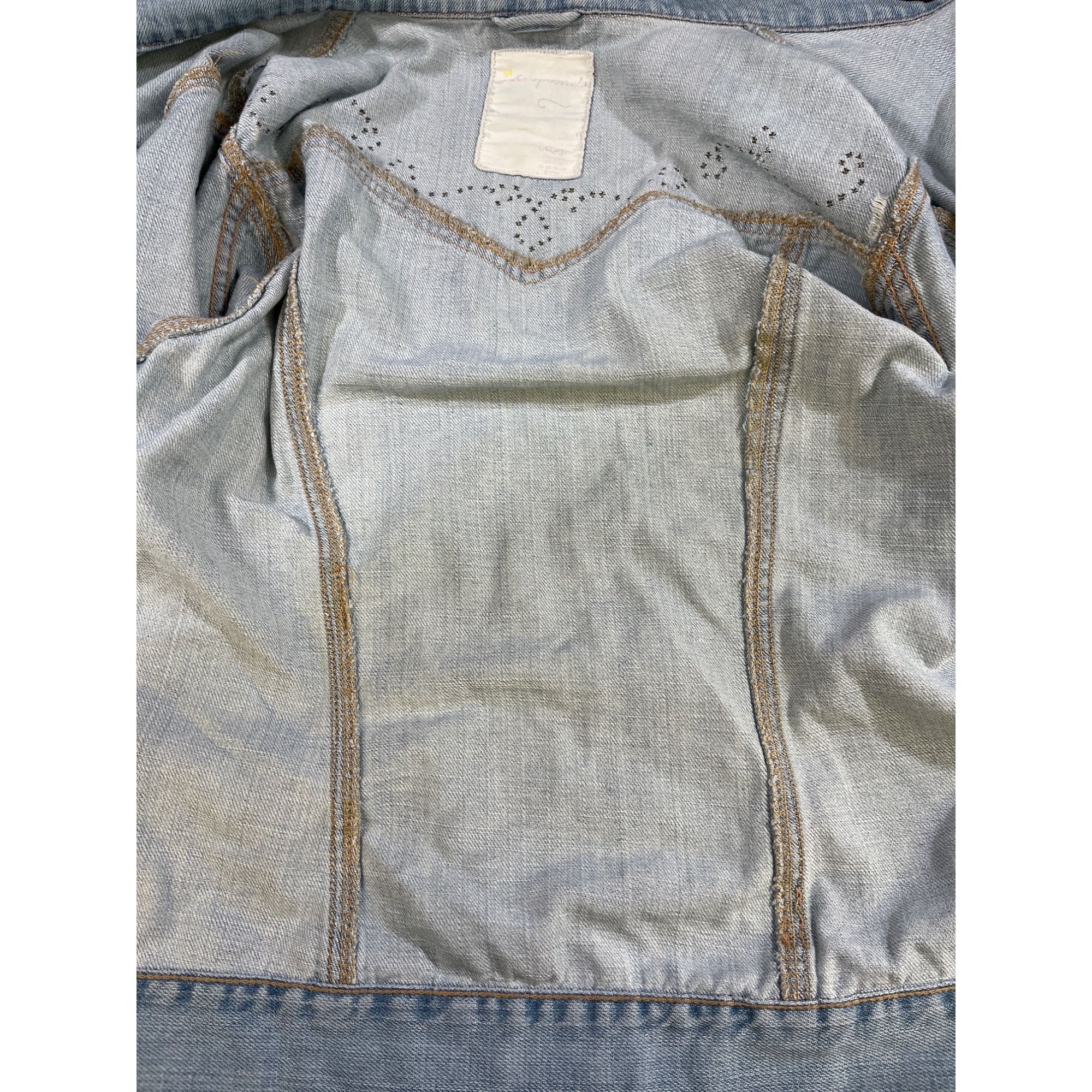Aeropostale Aeropostale Women's Jean Denim Distressed Jacket Size XL SKU Size XL / US 12-14 / IT 48-50 - 5 Thumbnail