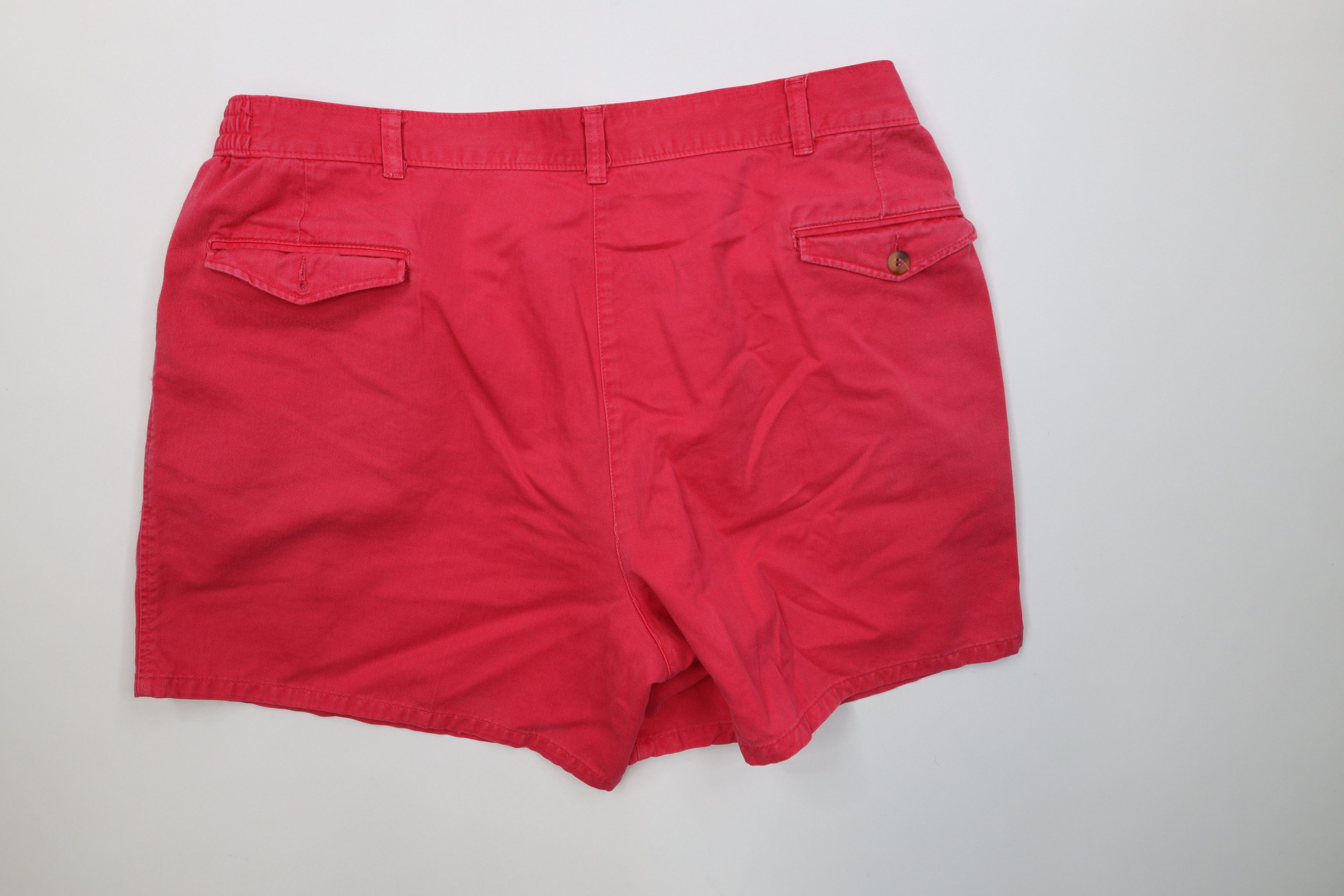 Vintage Vintage 90s Streetwear Above Knee Chino Shorts Pink Cotton Size US 38 / EU 54 - 7 Thumbnail