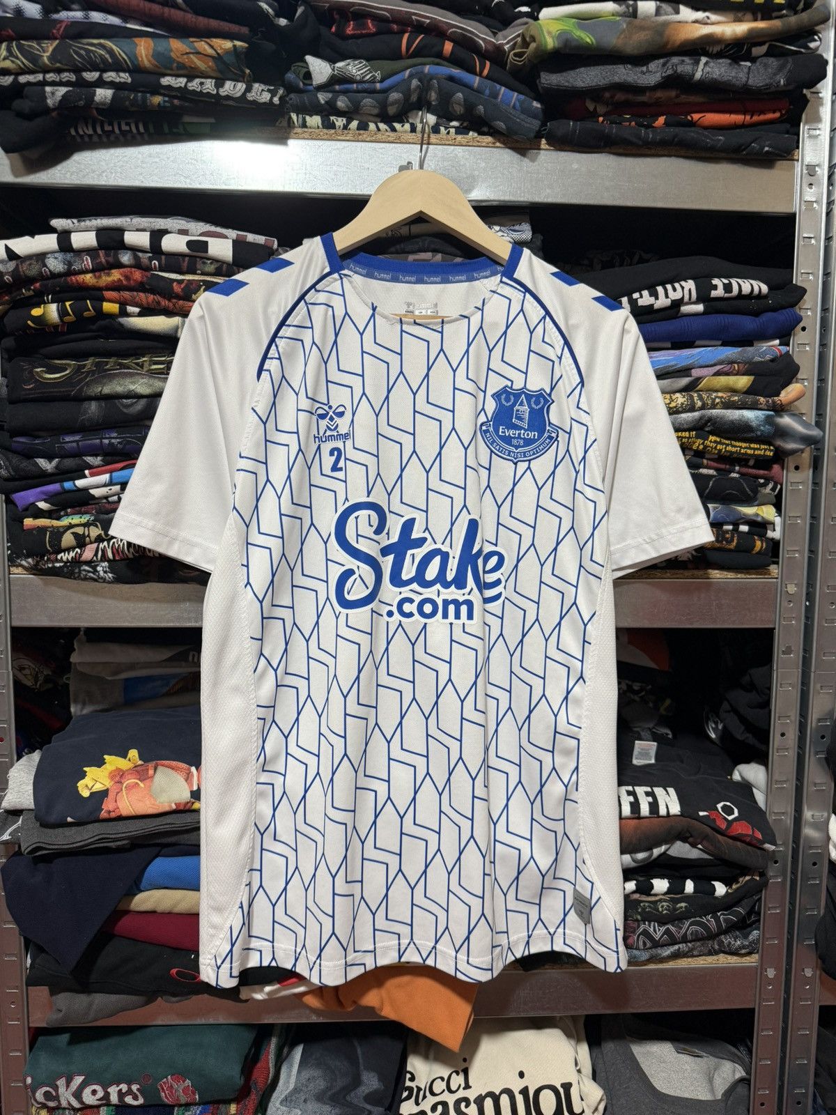 Hummel Everton Hummel 2022 2024 Training Football Soccer Jersey Size US XL / EU 56 / 4 - 1 Thumbnail