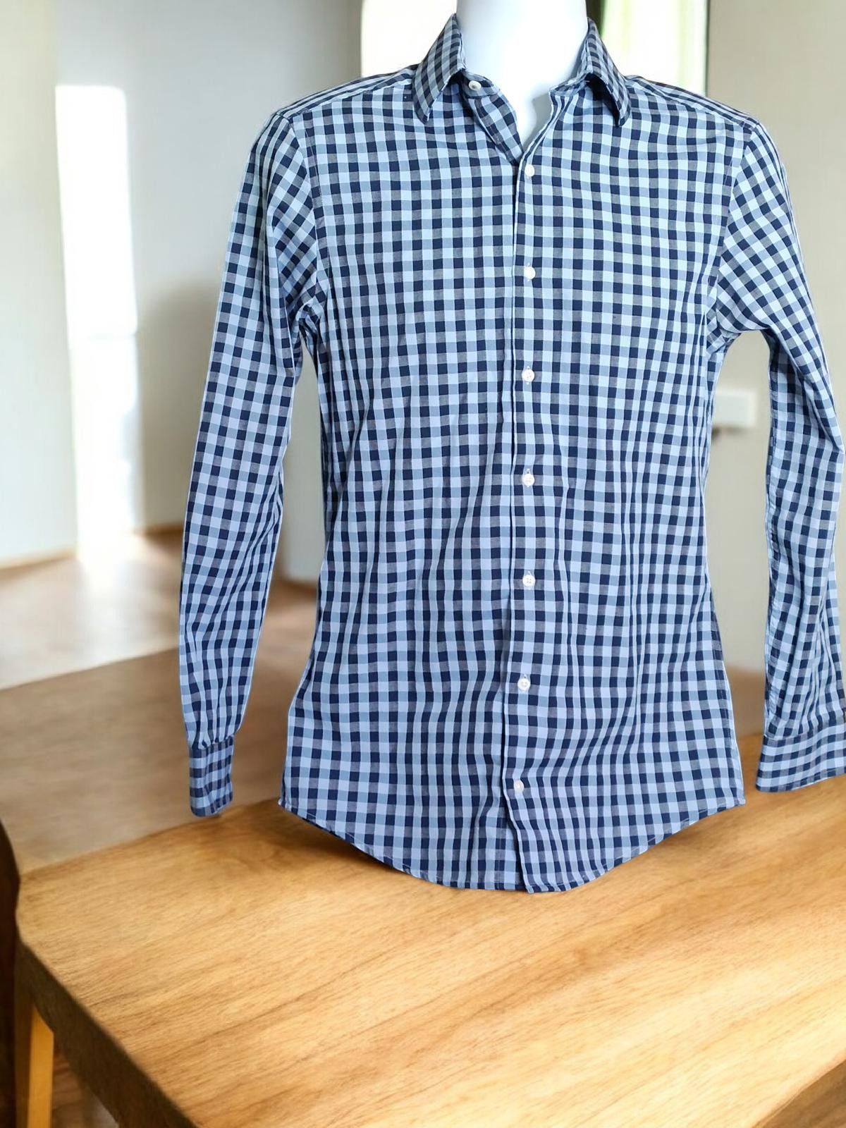 Ben Sherman Ben Sherman Men's Original Button-Up Shirt Small Blue Check Size US S / EU 44-46 / 1 - 3 Thumbnail