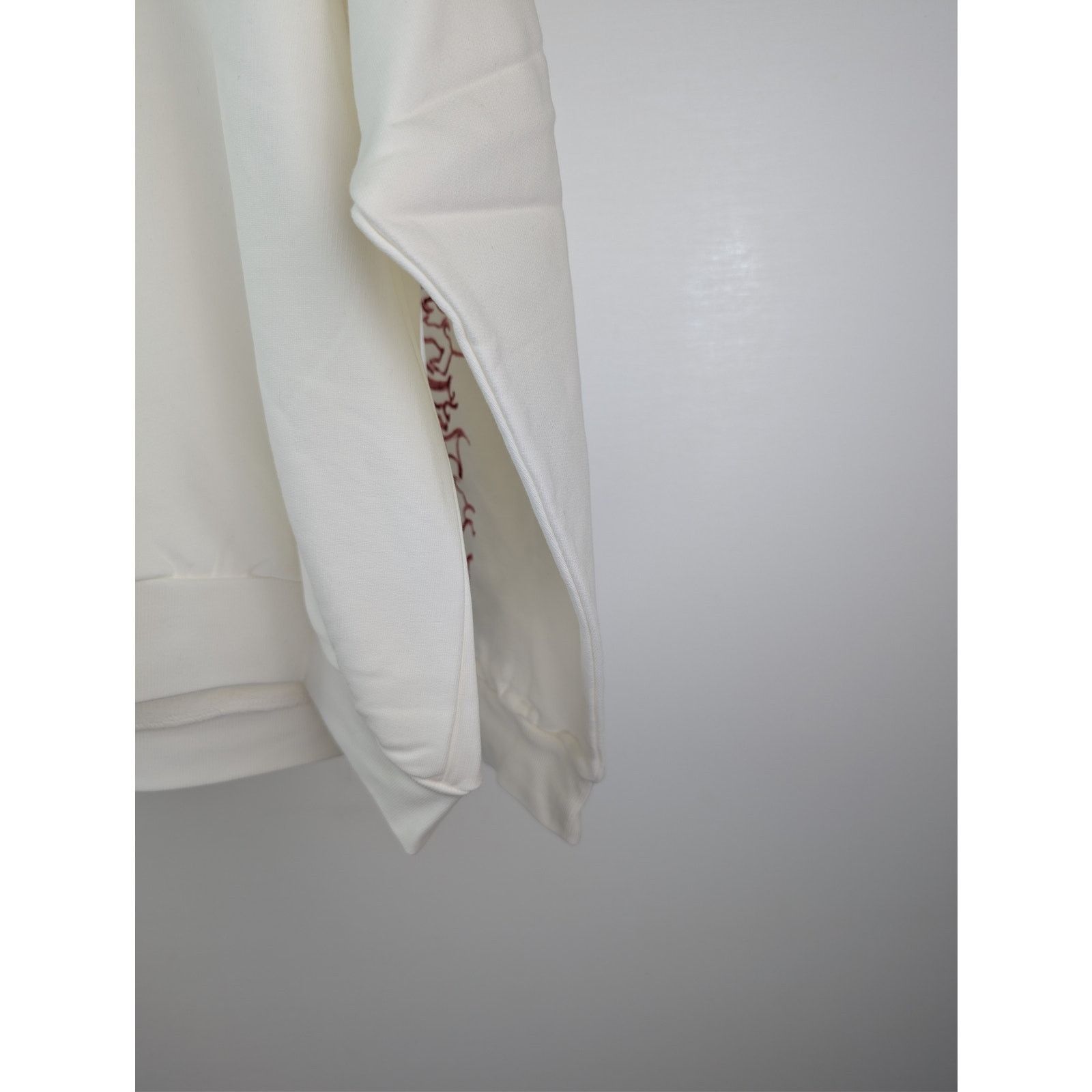 Balenciaga o1rshd1 Large Fit Hoodie in White / Red Size US L / EU 52-54 / 3 - 14 Thumbnail