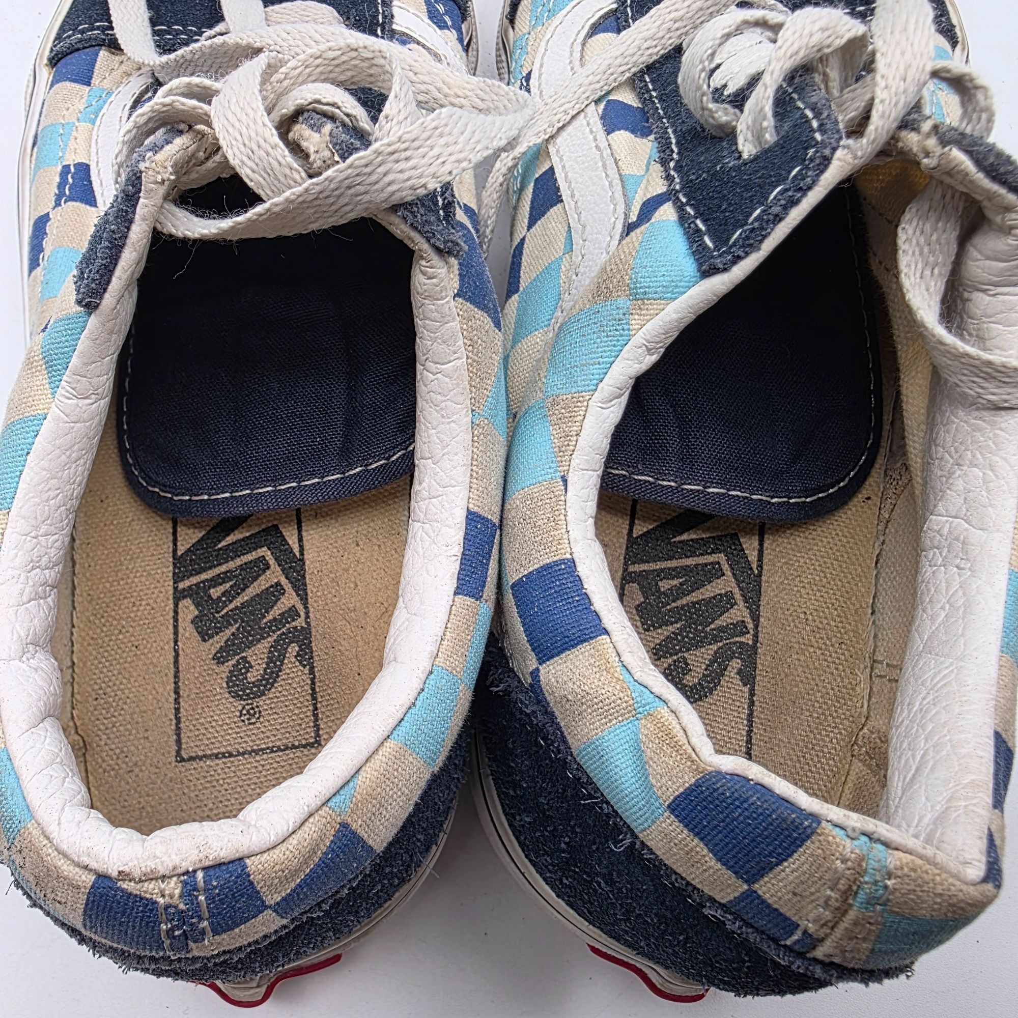 Vans Vans Old Skool Blue Topaz Checkerboard Womens Size 8 Blue Wh Size US 8 / IT 38 - 9 Thumbnail