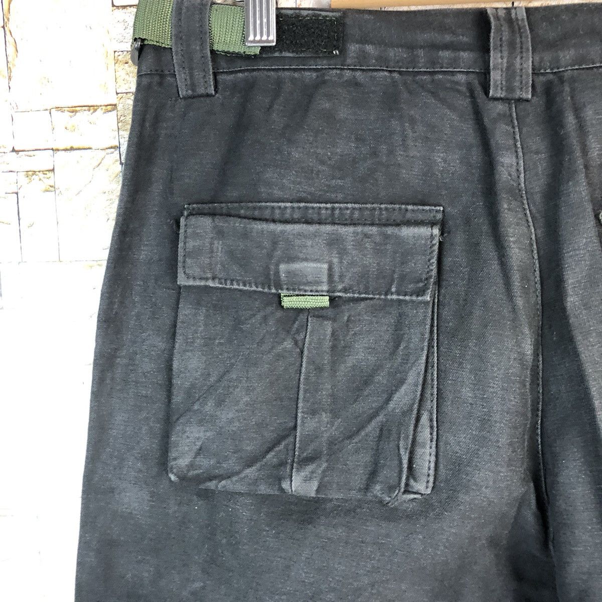 Japanese Brand ZMJ Black Cargo utility tactical Multipocket Pants #A986 Size US 34 / EU 50 - 16 Thumbnail