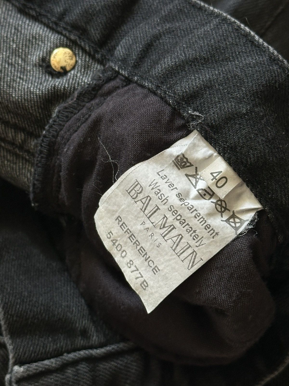 Balmain BALMAIN Decarnin SS2011 Distressed Skinny Gray Denim Jeans Size US 29 - 18 Thumbnail