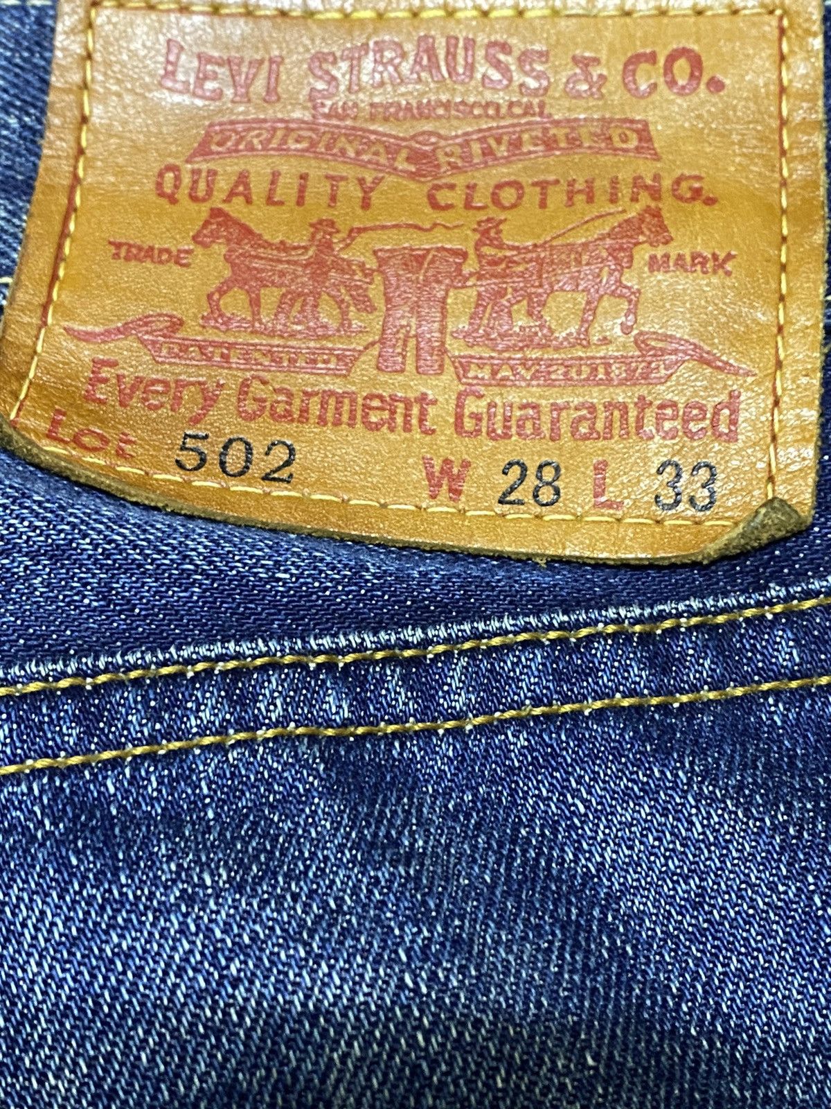 Levi's Vintage 90s Levis 502 Loose Honeycomb Distressed Jeans Size US 30 / EU 46 - 9 Thumbnail