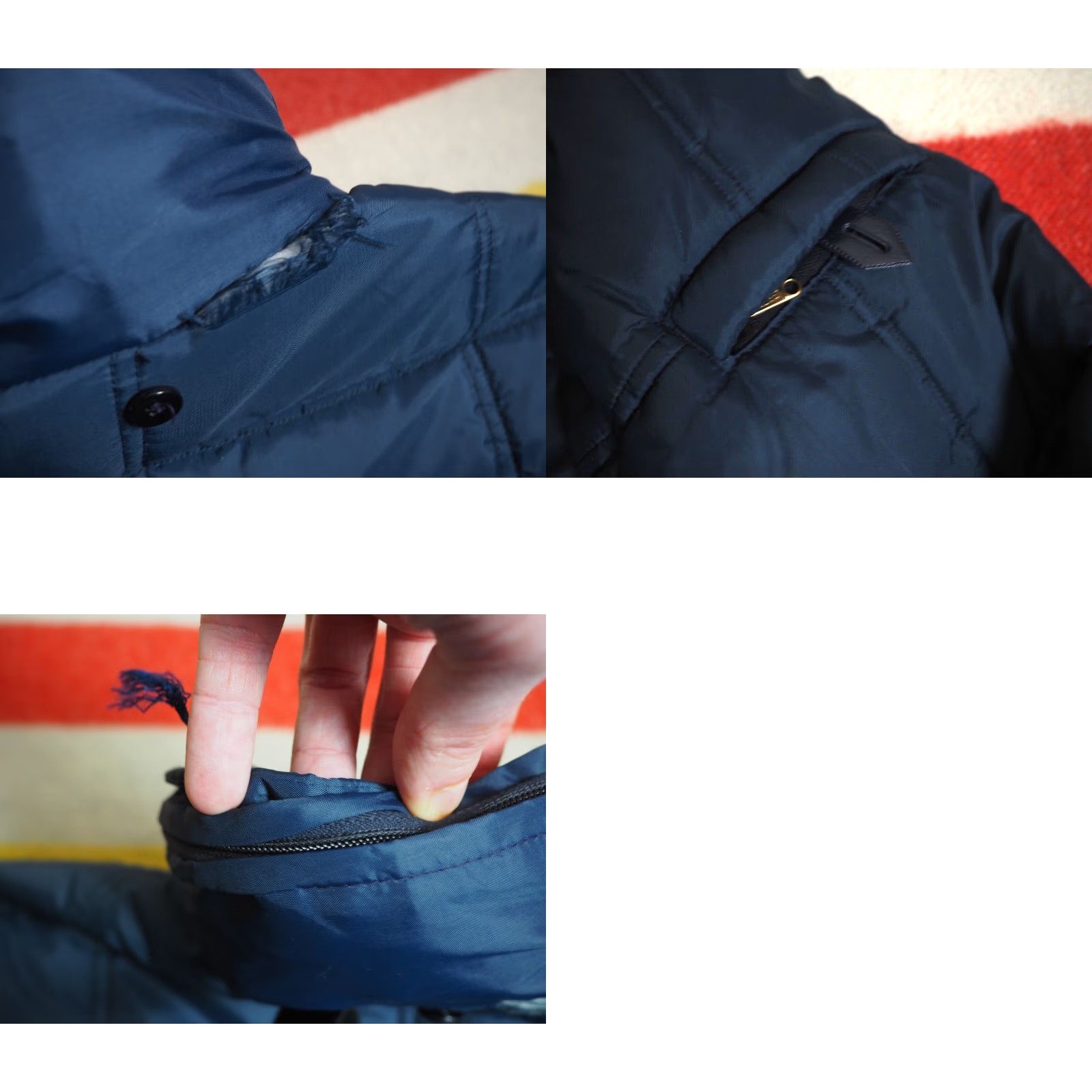 Vintage VINTAGE Campus Navy Blue Full Zip Puffer Jacket Mens M 60s Nylon Casual Size US M / EU 48-50 / 2 - 9 Thumbnail