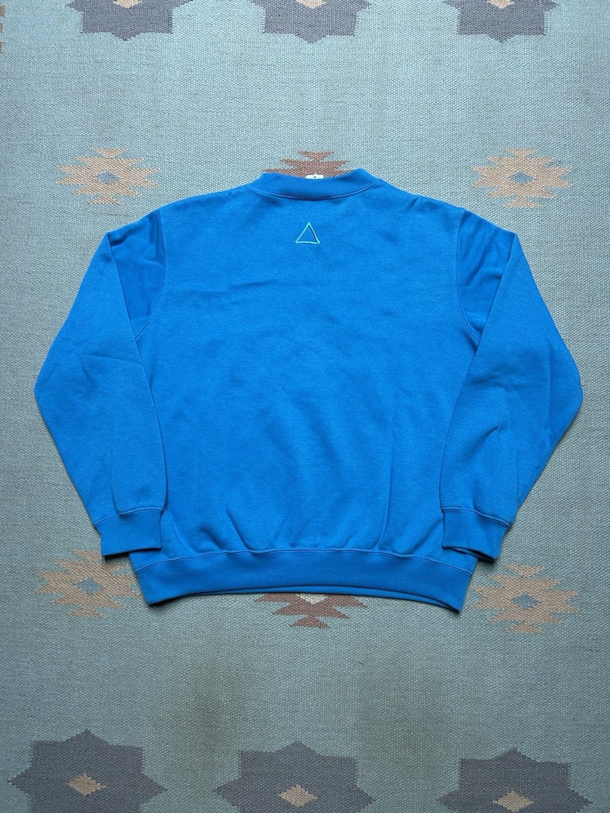 Vintage Vintage 80s sweatshirt embroidered geometric teal boxy M Size US M / EU 48-50 / 2 - 6 Thumbnail