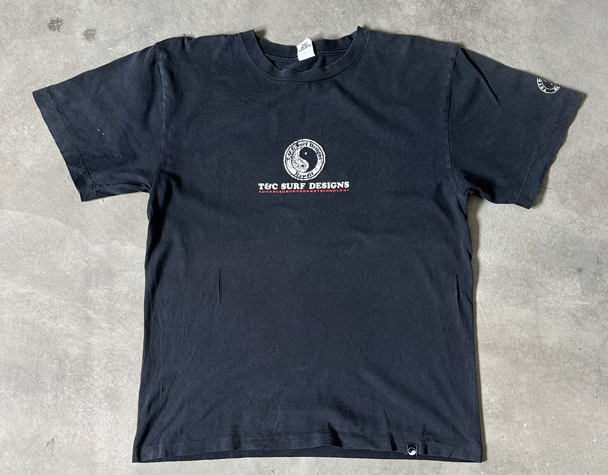Vintage VINTAGE T&C SURF DESIGN DRAGON PRINT DISTRESSED TEE Size US M / EU 48-50 / 2 - 2 Thumbnail