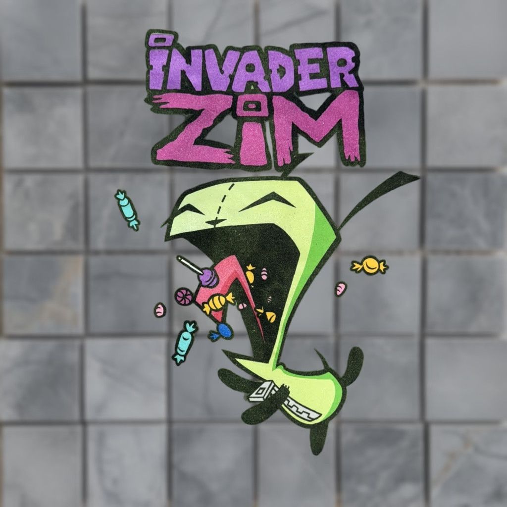 Nickelodeon VINTAGE Invader Zim Crewneck Sweatshirt Green Black Tie Dye Large 24x26 Y2K Mens Sweater Crow Neck Graphic Print 90s Streetwear Size US L / EU 52-54 / 3 - 1 Thumbnail