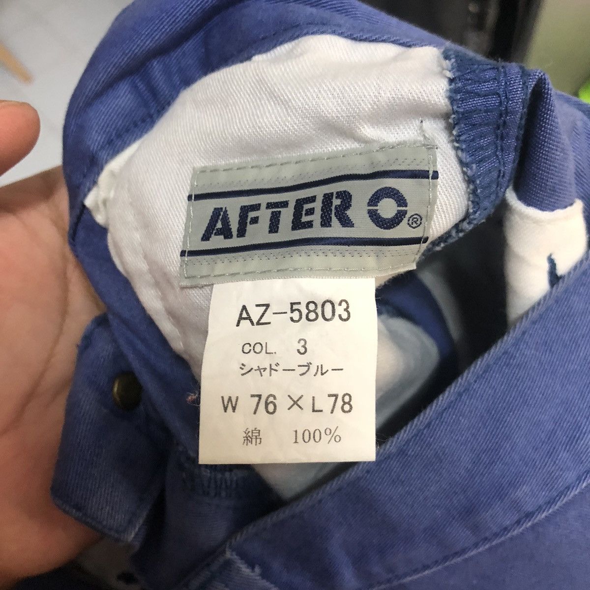 Japanese Brand DL After O Blue Cargo Multipocket Pants #C1227 Size US 29 - 20 Thumbnail
