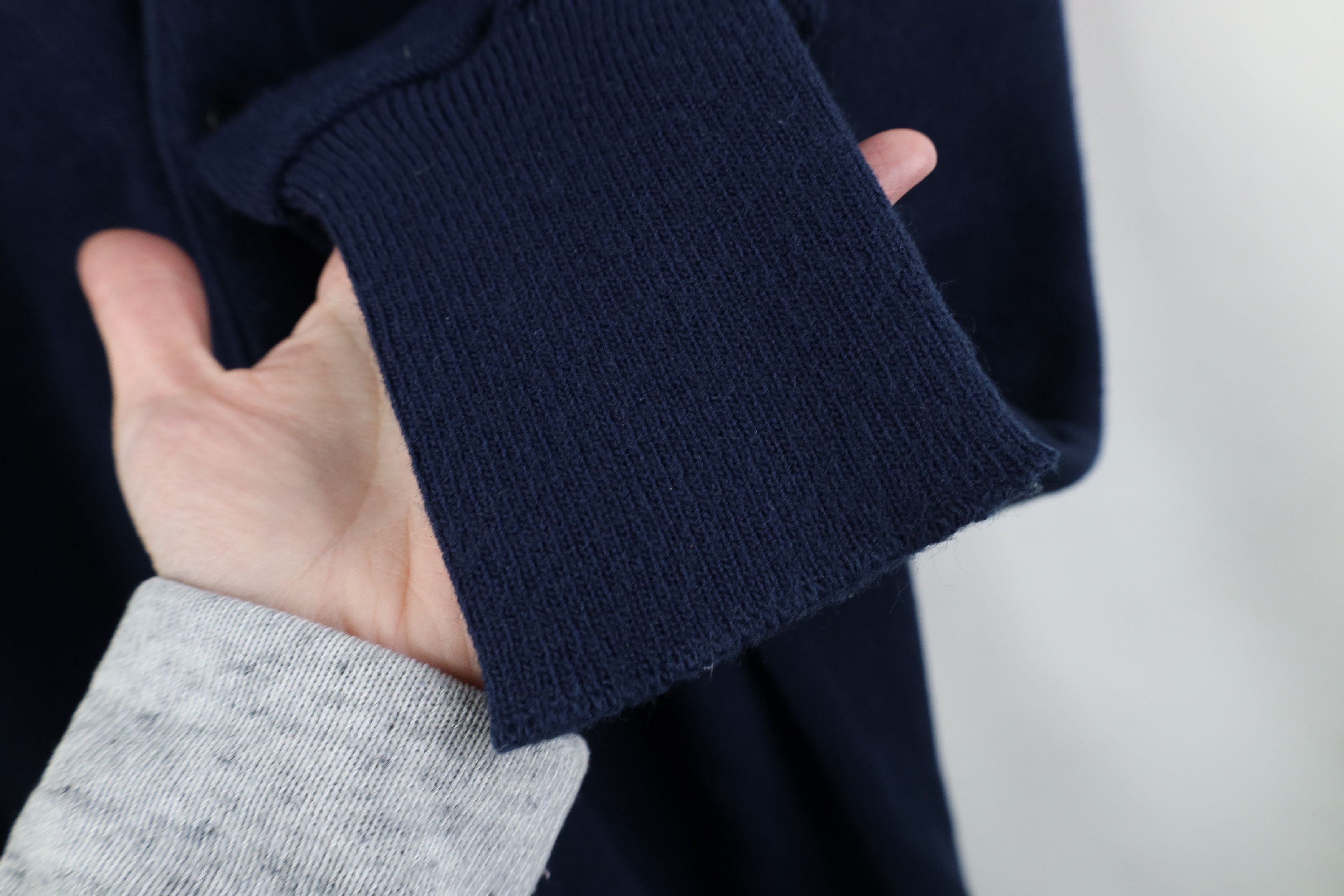 Vintage Vintage 70s Streetwear Cobain Cardigan Sweater Navy Blue Size US XXL / EU 58 / 5 - 7 Thumbnail