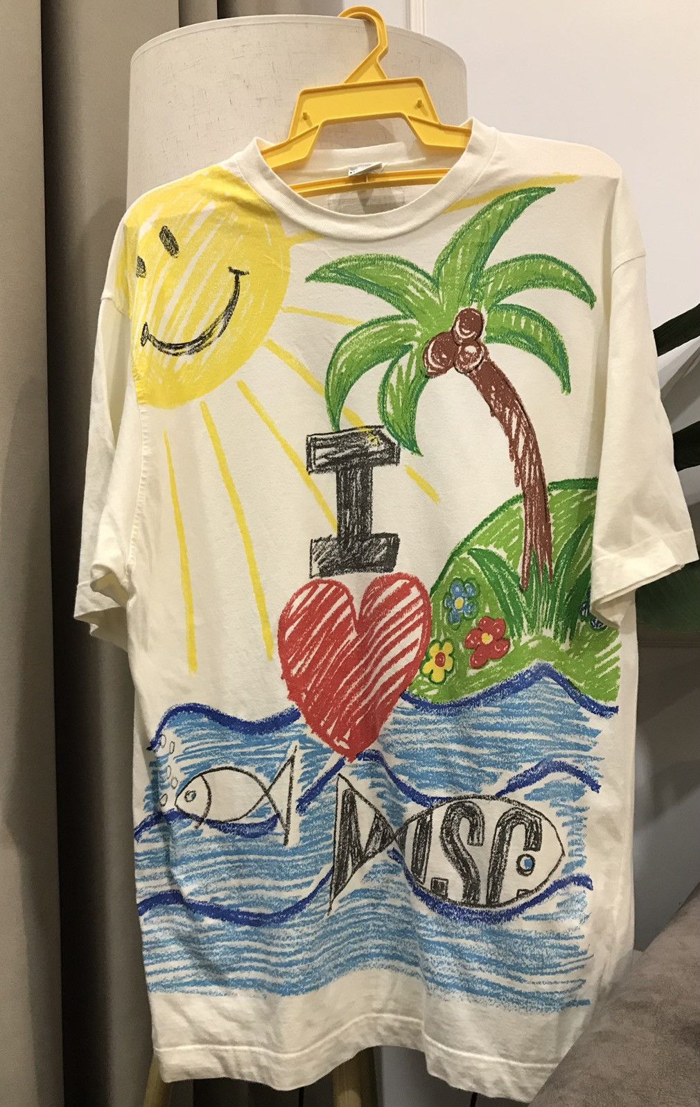 Moschino × Vintage MOSCHINO MARE 90s Tropical Beach Hand Painted Size US L / EU 52-54 / 3 - 2 Thumbnail